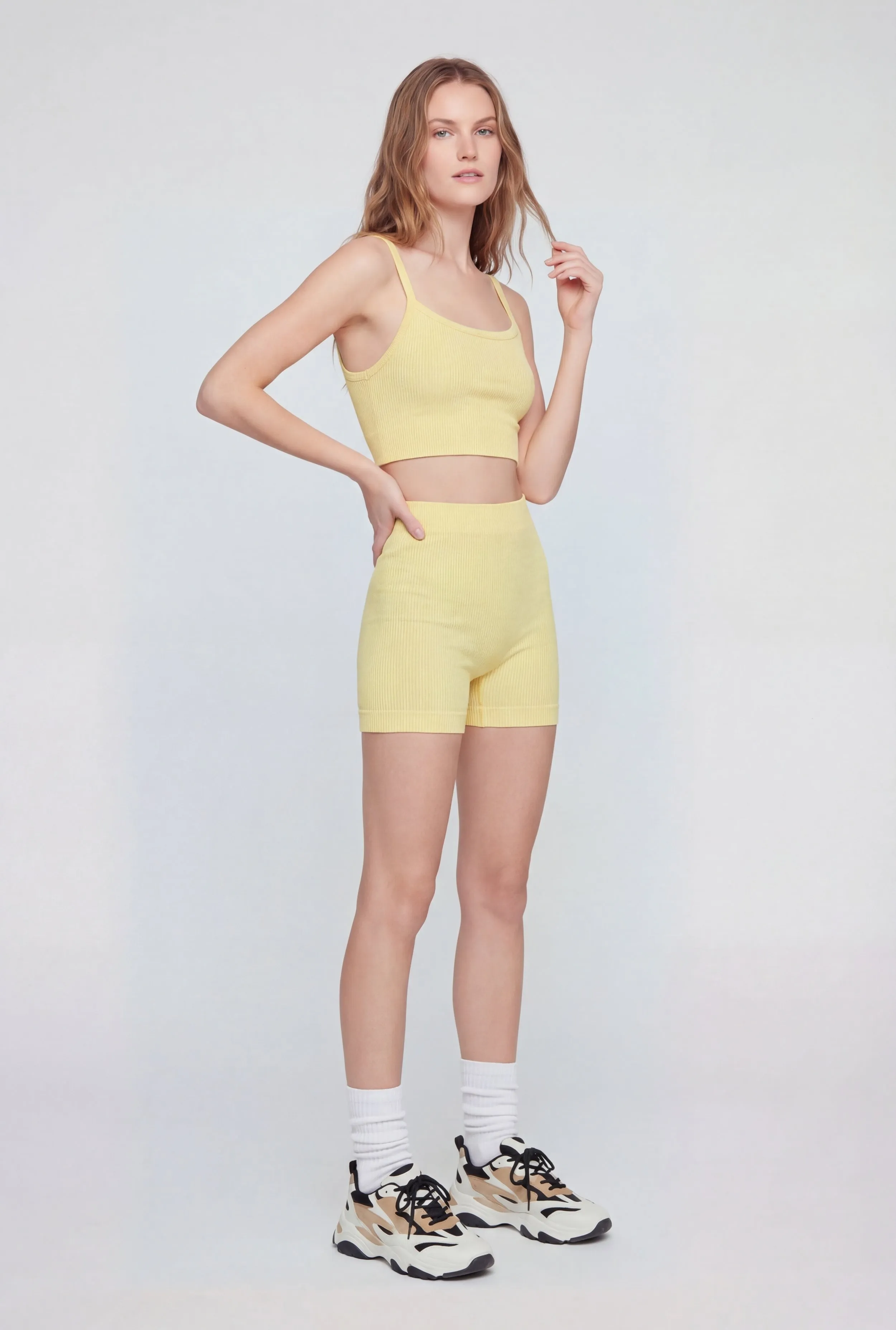 Seamless Ribbed Knit Sports Bra sold by Rainbow product image thumbnail 3