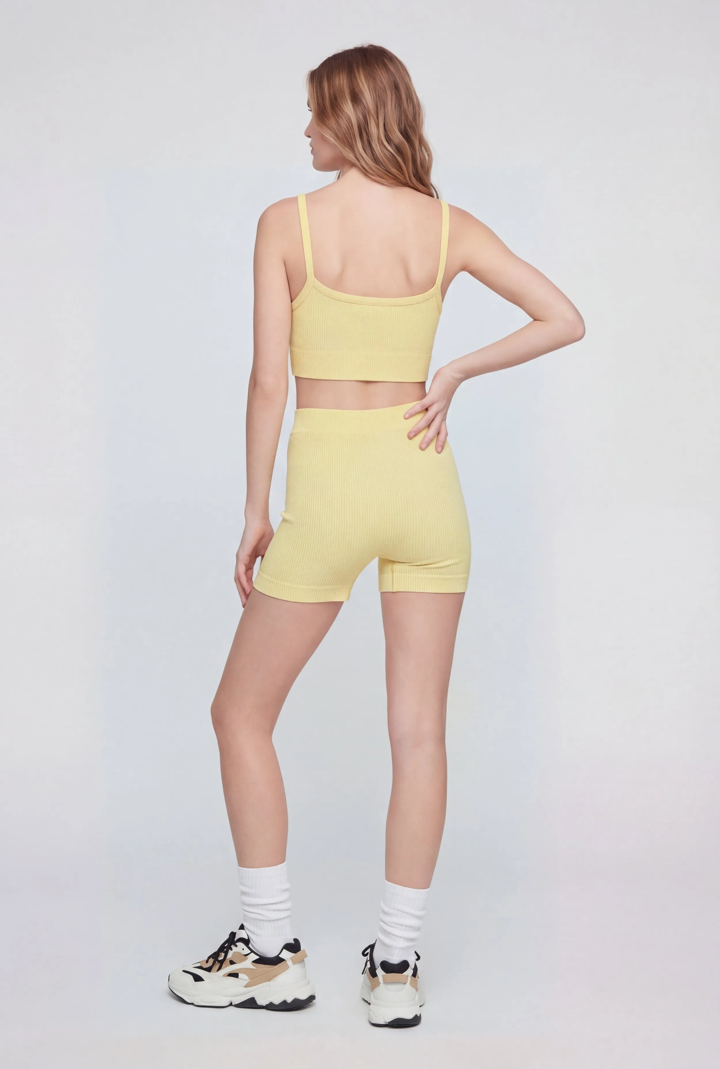 Seamless Ribbed Knit Sports Bra sold by Rainbow product image thumbnail 5