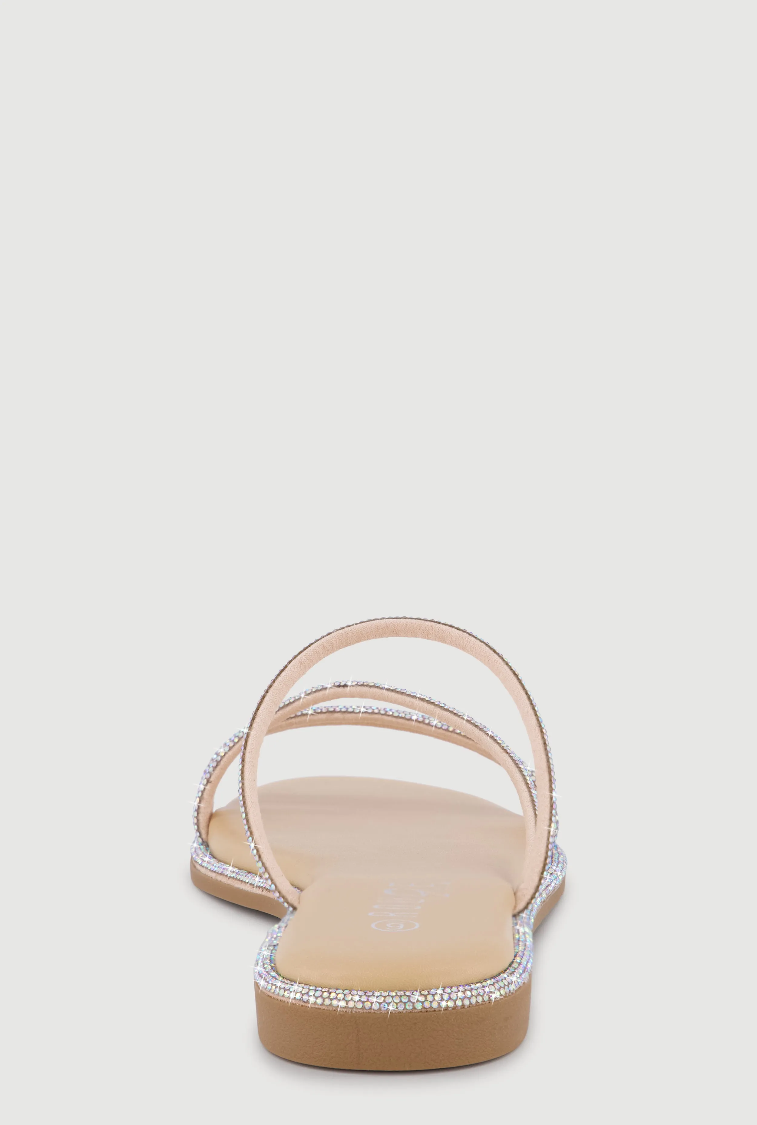 Rhinestone Embellished Strappy Slide Sandals sold by Rainbow product image thumbnail 3