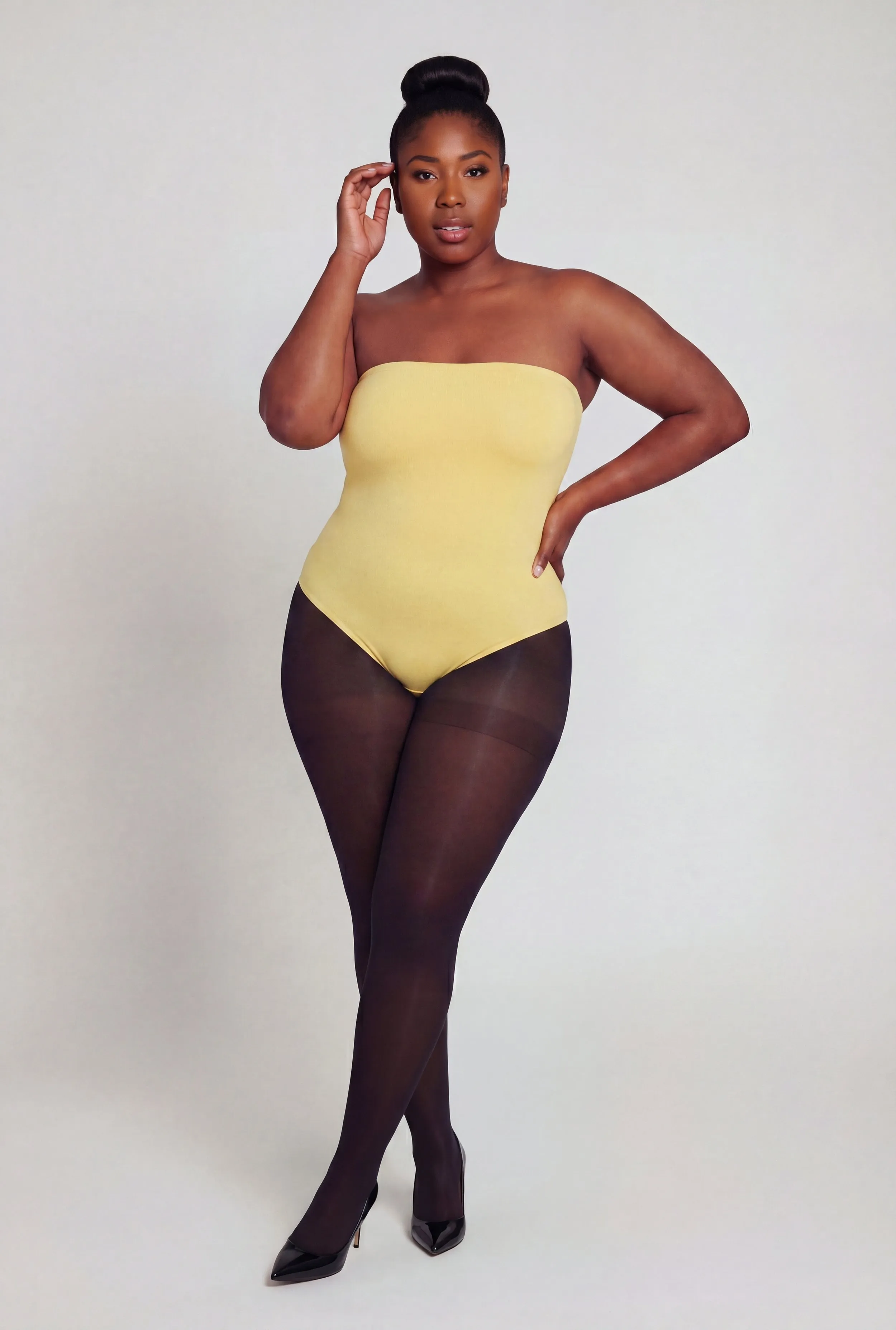 Plus Size Solid Tube Bodysuit sold by Rainbow product image thumbnail 2