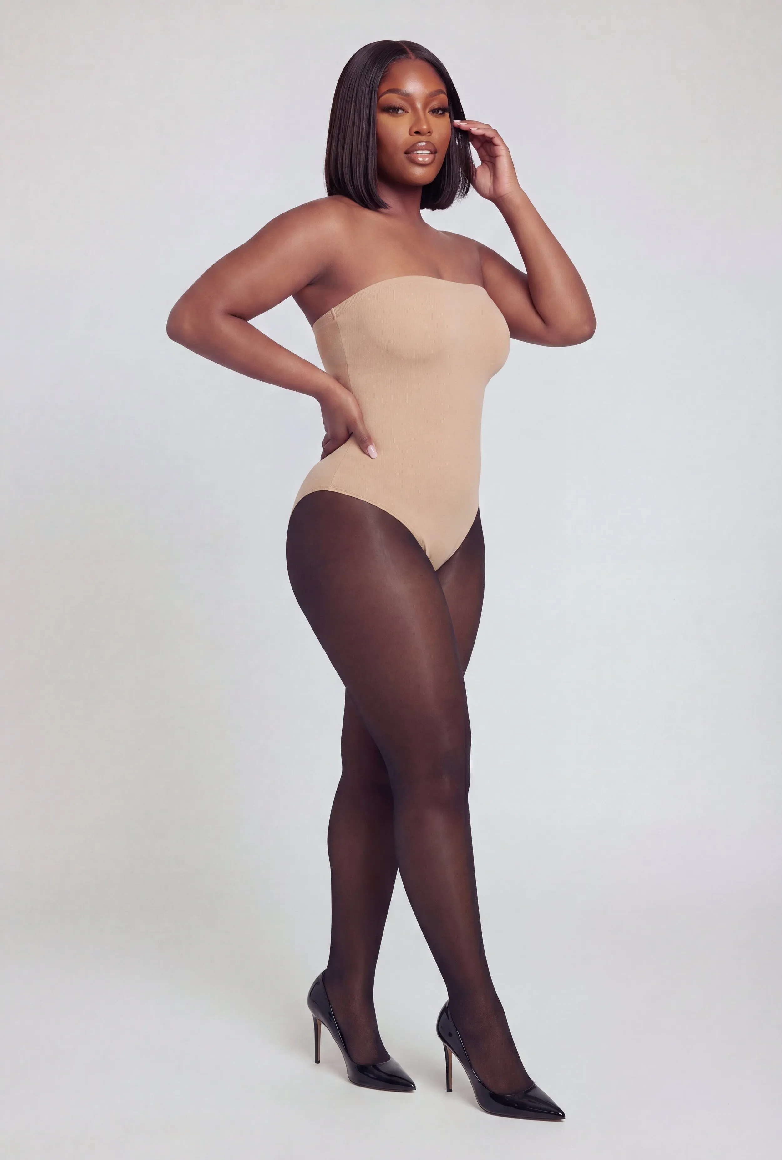 Plus Size Solid Tube Bodysuit sold by Rainbow product image thumbnail 2