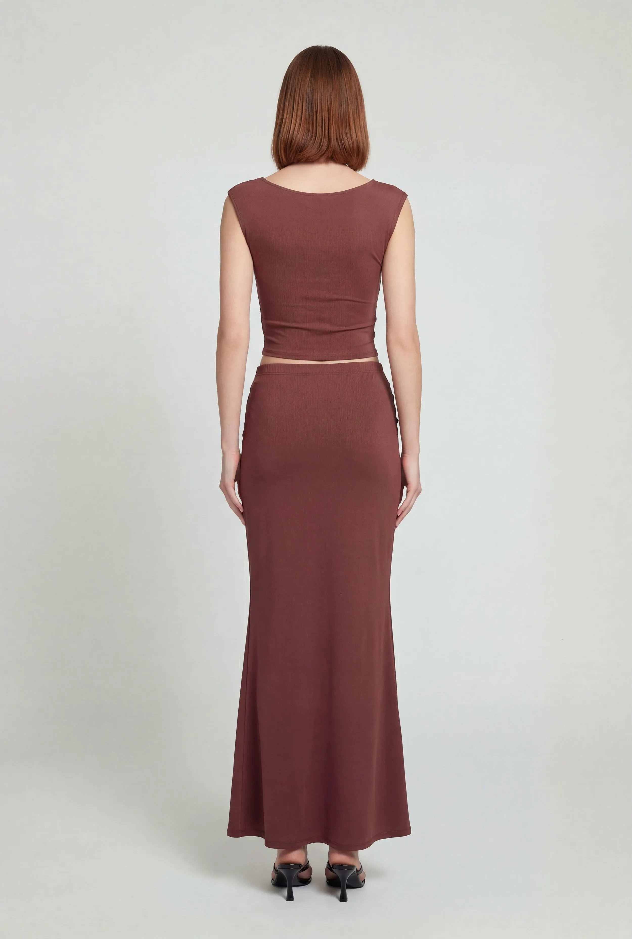 Belted Front High Waisted Maxi Skirt sold by Rainbow product image thumbnail 5