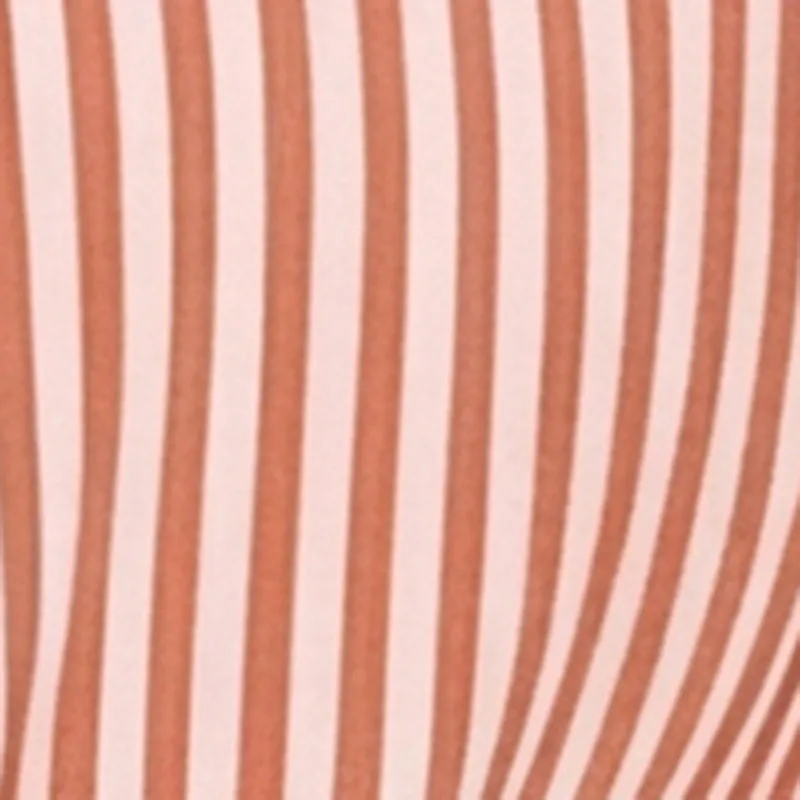 Striped Crepe Knit Tie Front Crop Blouse sold by Rainbow product image thumbnail 4