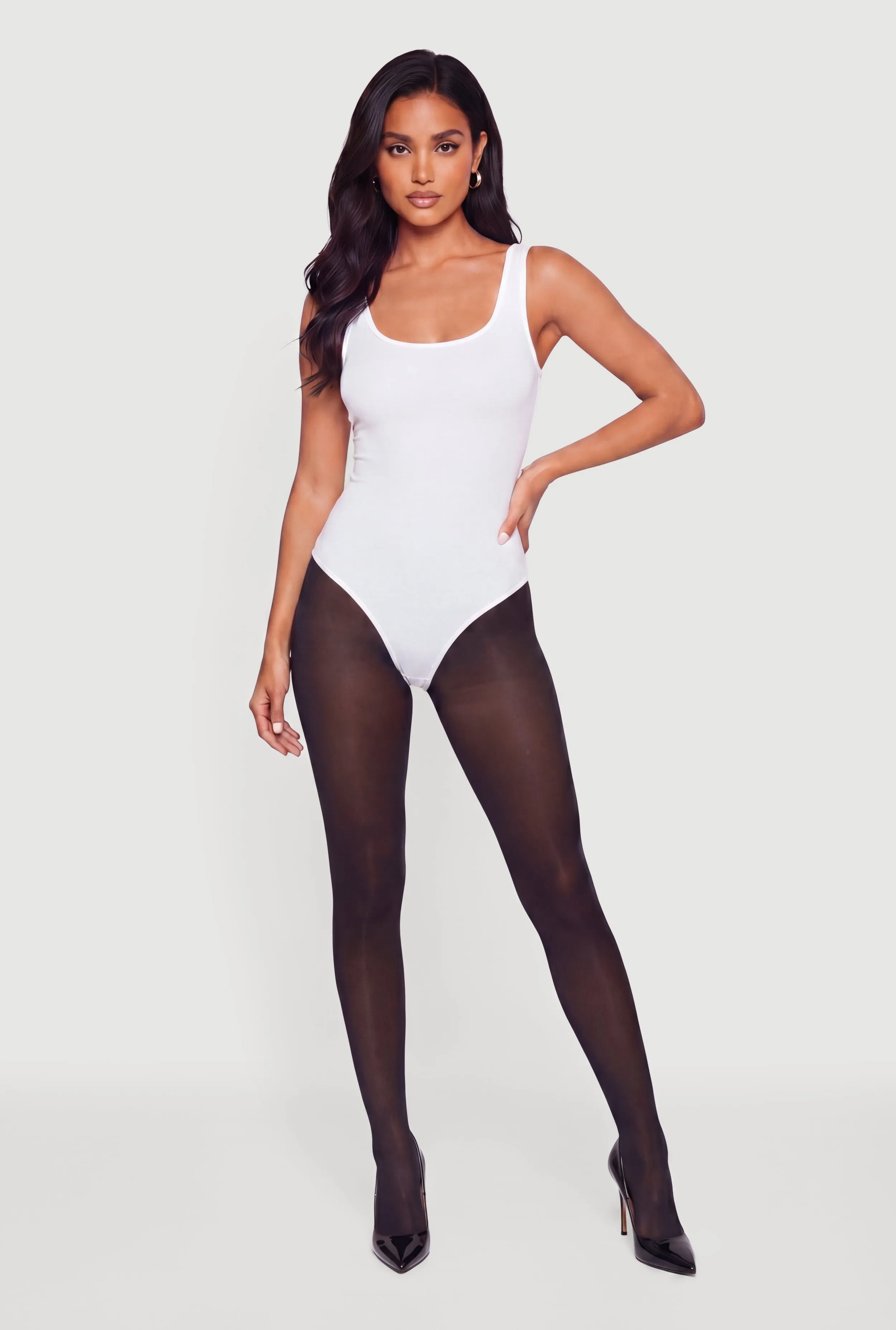 Scoop Neck Tank Bodysuit sold by Rainbow product image thumbnail 2