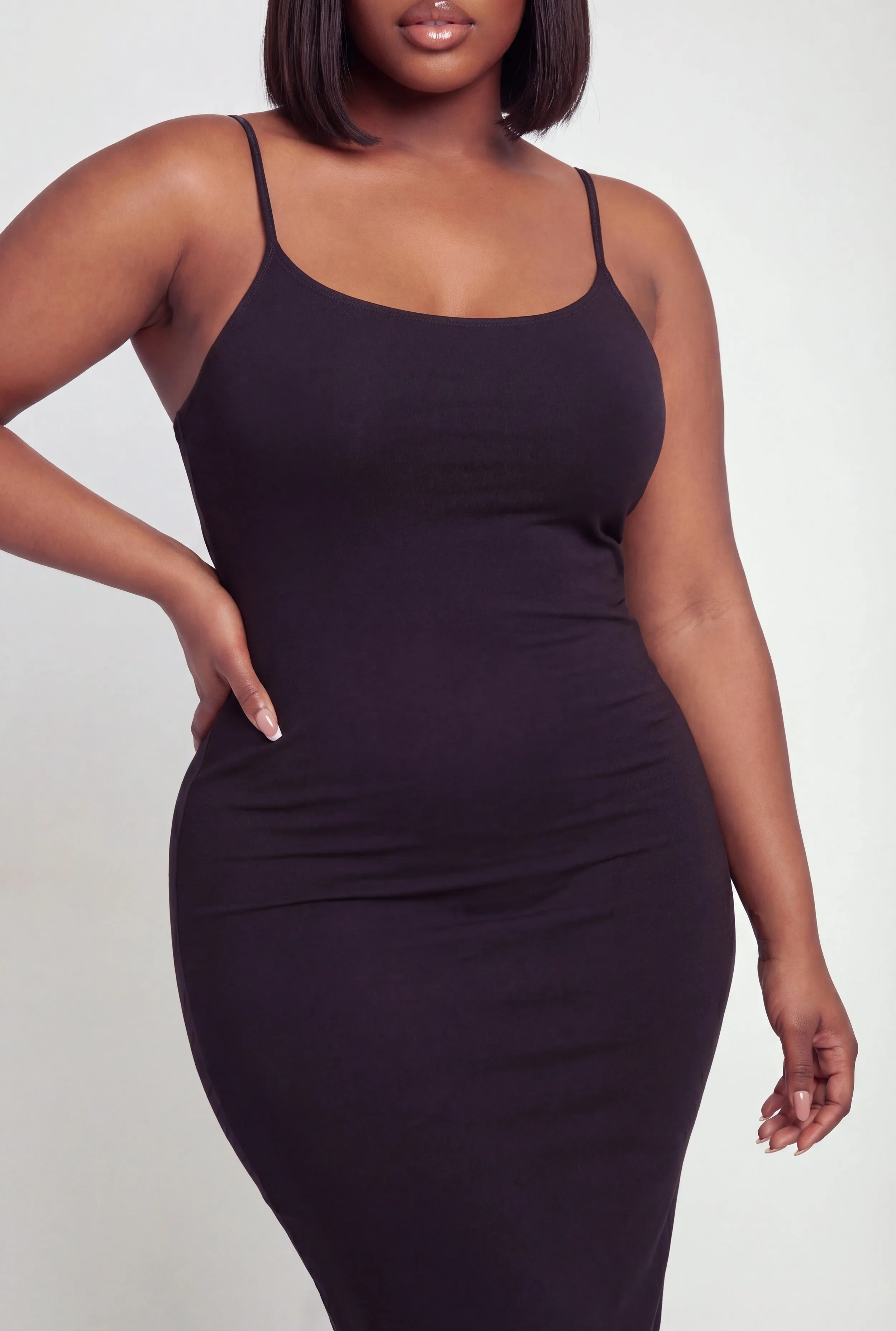 Plus Size Soft Knit Cami Midi Dress sold by Rainbow product image thumbnail 3