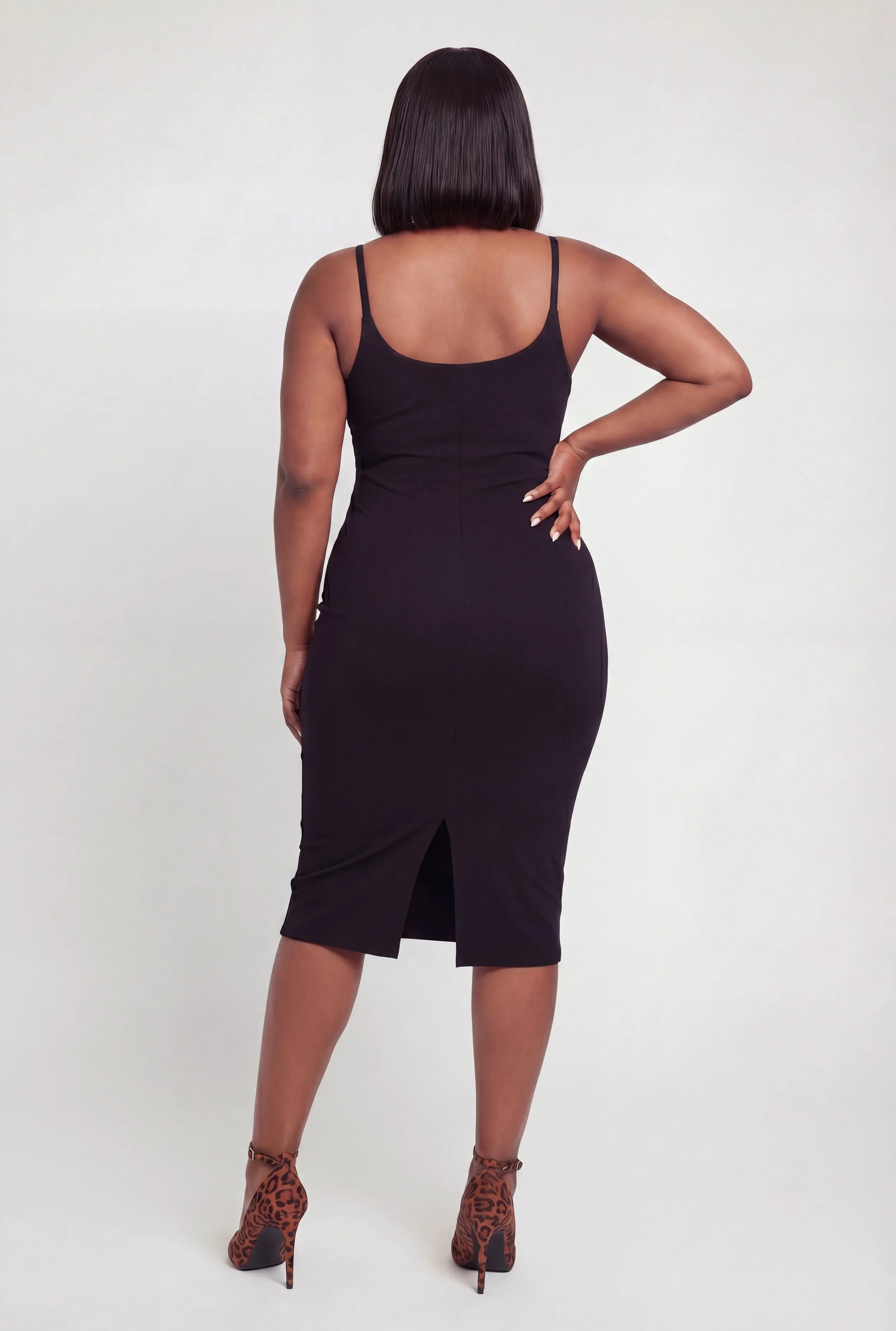 Plus Size Soft Knit Cami Midi Dress sold by Rainbow product image thumbnail 5