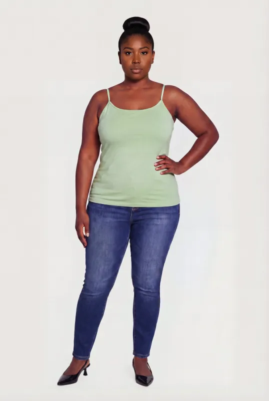 Plus Size Scoop Neck Cami made by Ambiance