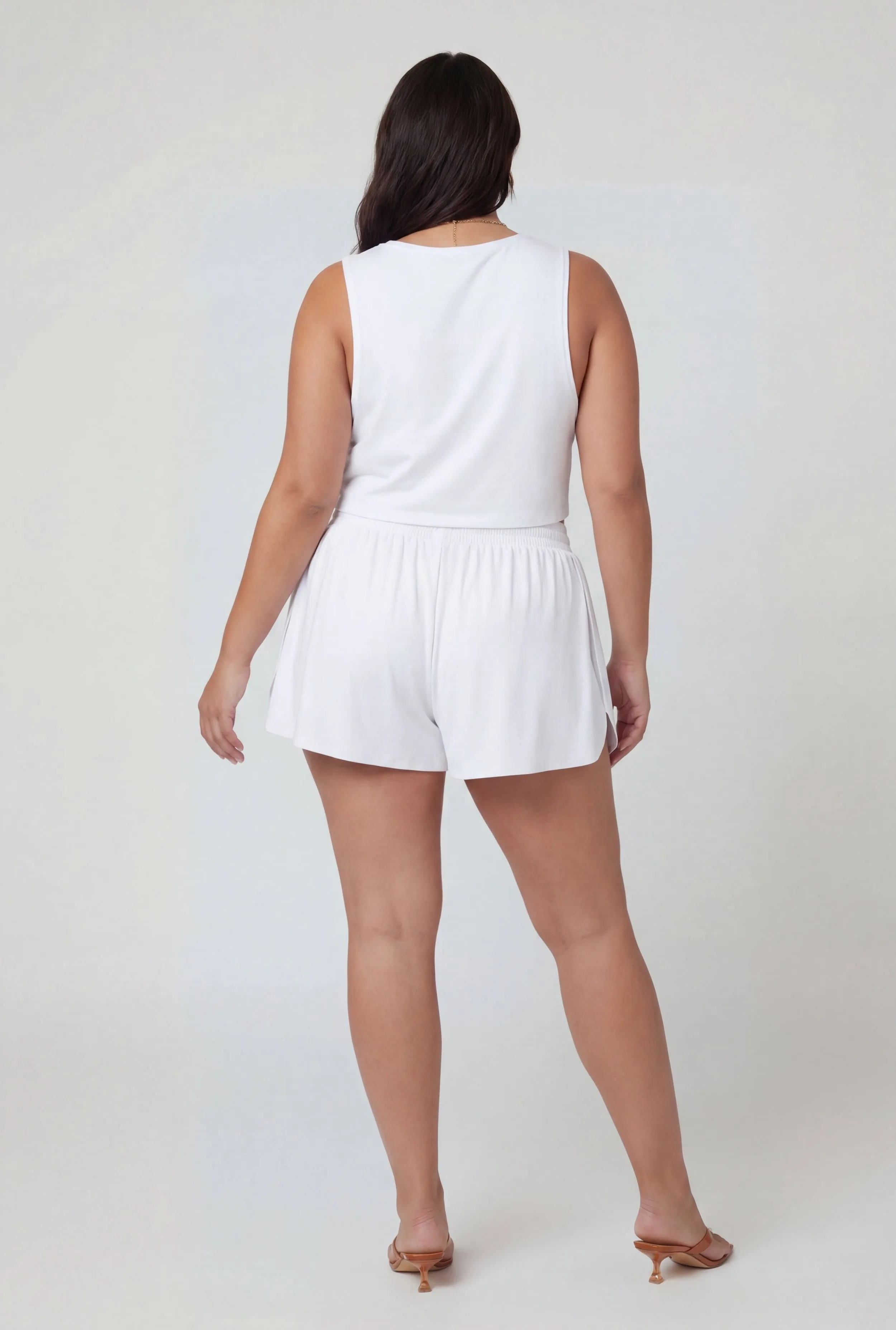 Plus Size Drawstring Waist Lined Dolphin Shorts sold by Rainbow product image thumbnail 5