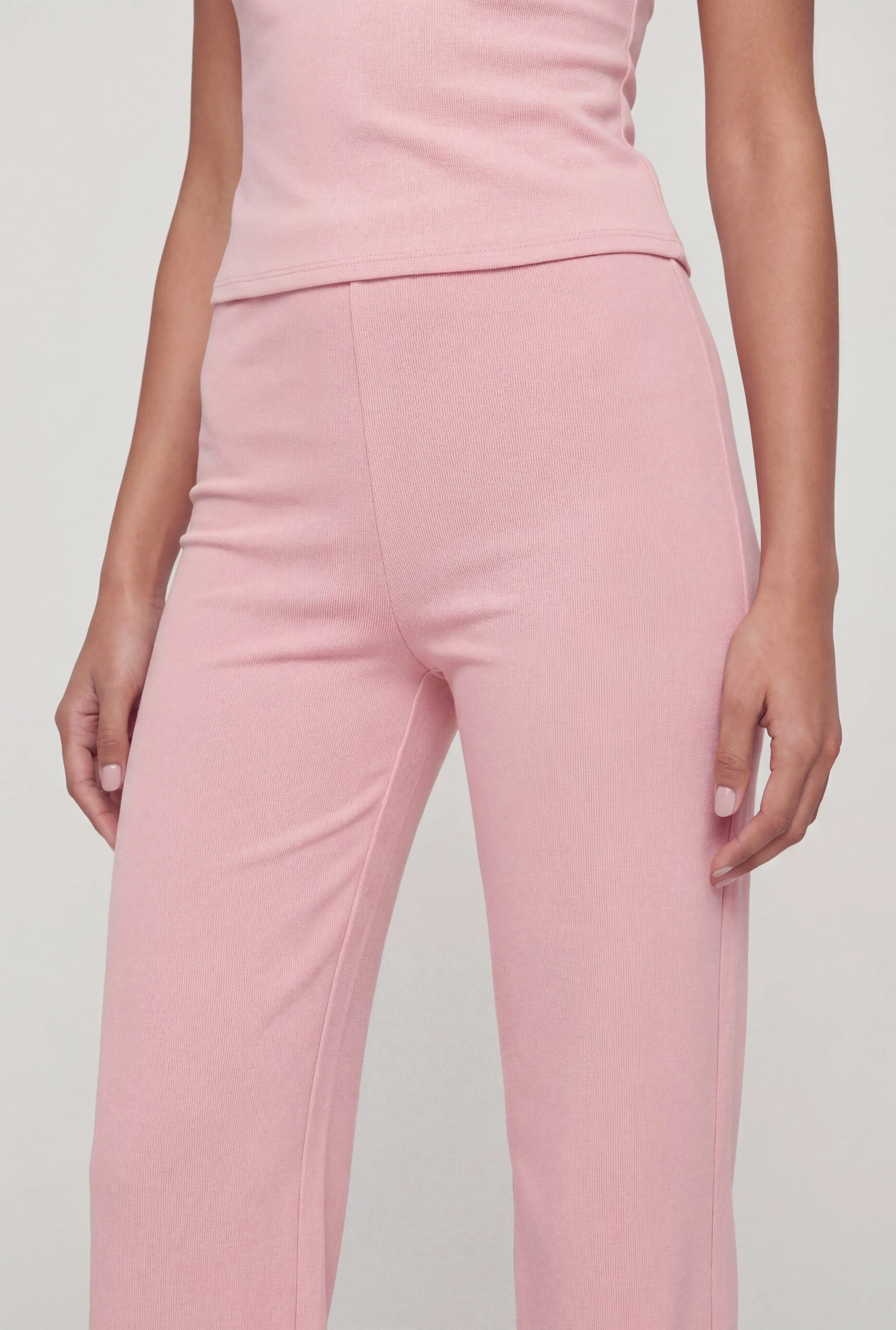 High Waisted Crepe Knit Casual Pants sold by Rainbow product image thumbnail 3