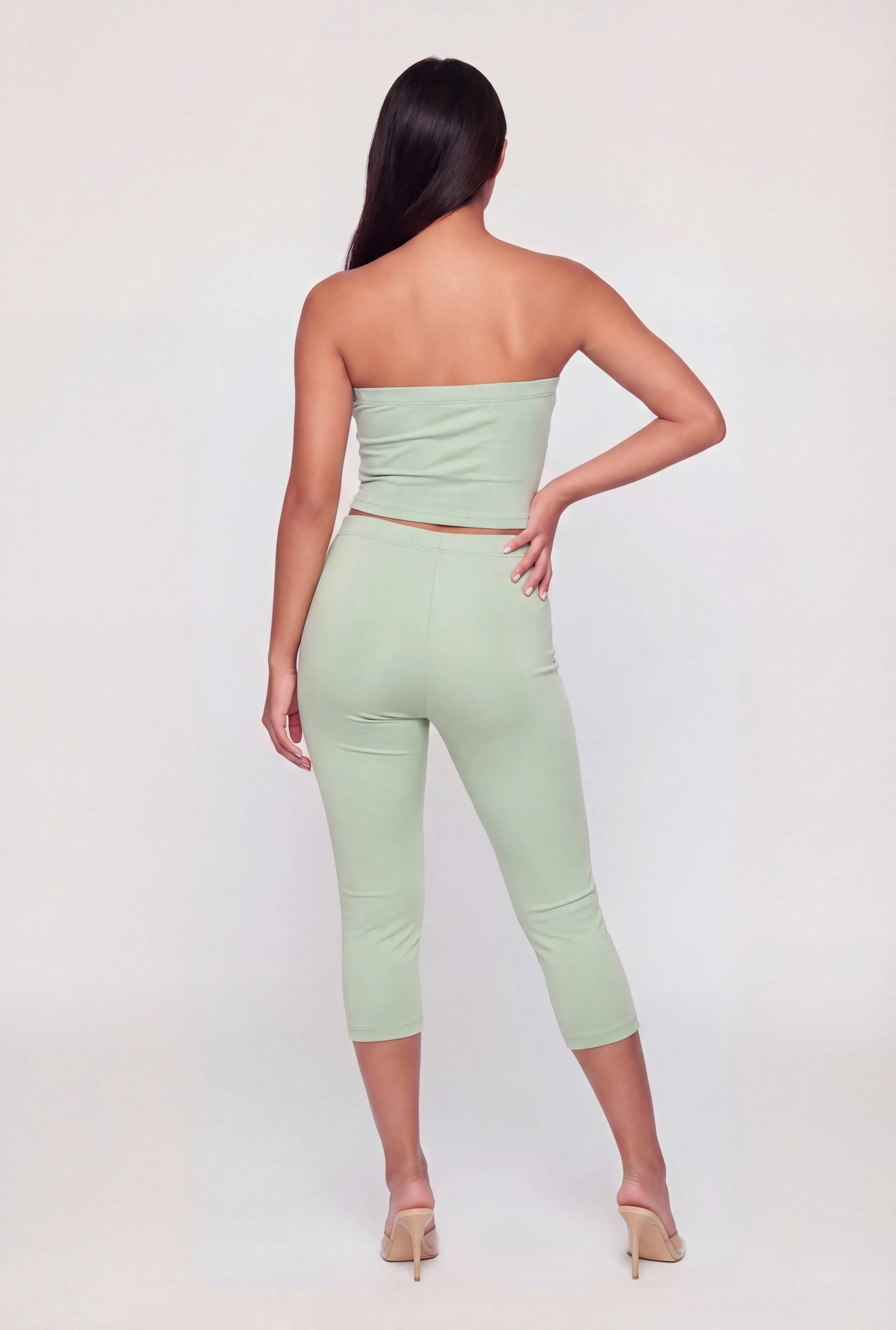 Solid Crop Tube Top sold by Rainbow product image thumbnail 3