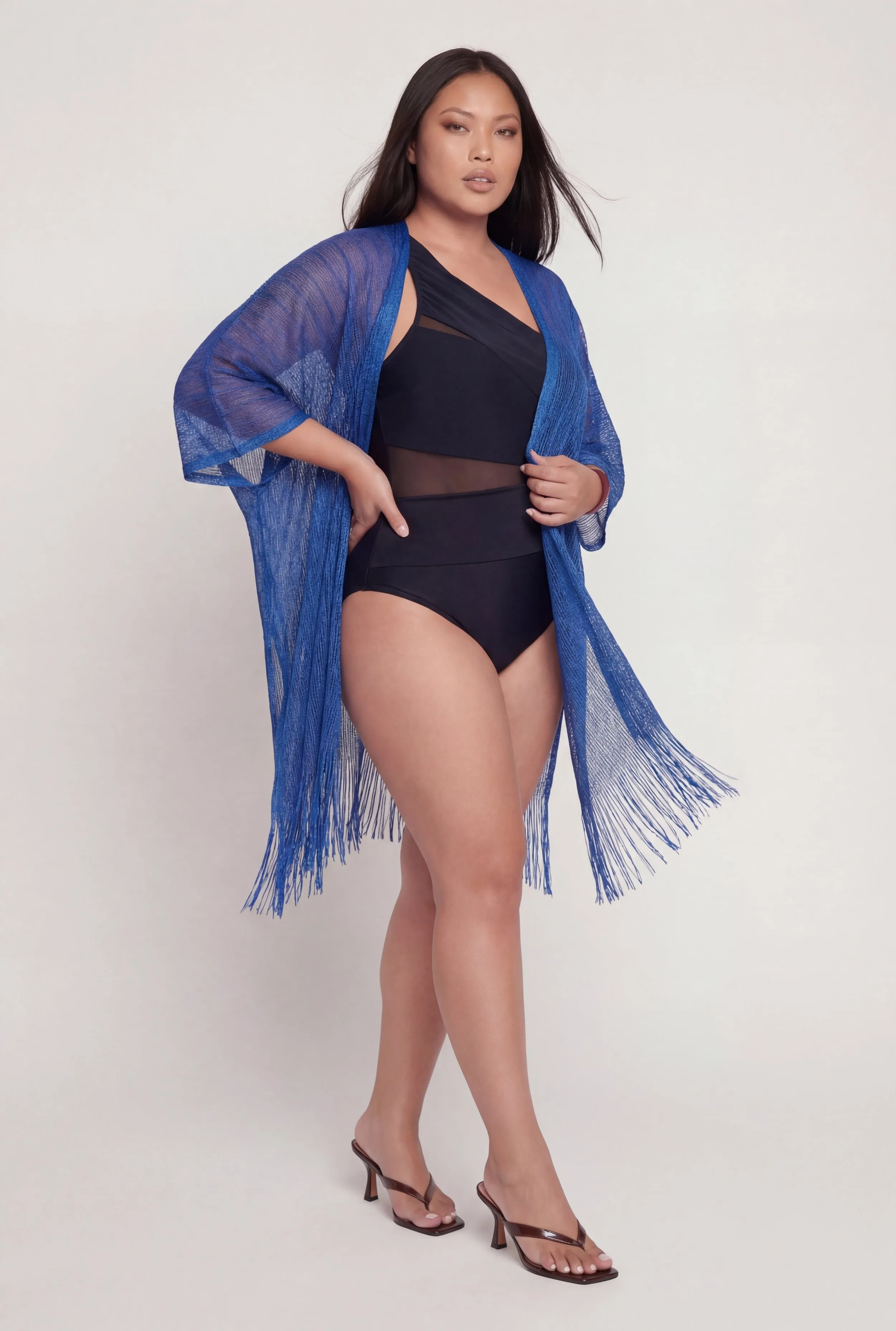 Lurex Fringe Hem Swim Cover Up sold by Rainbow product image thumbnail 2