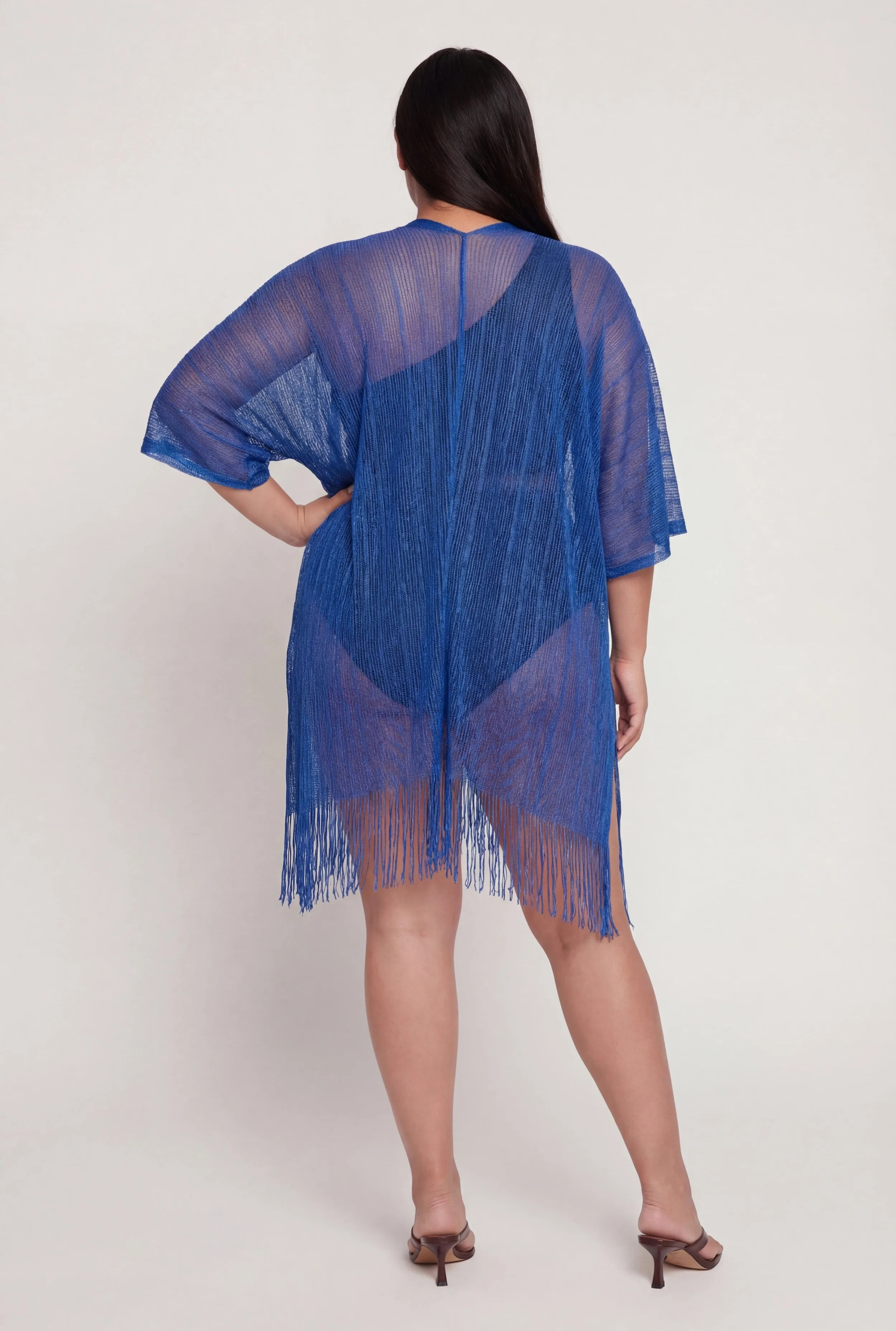 Lurex Fringe Hem Swim Cover Up sold by Rainbow product image thumbnail 3