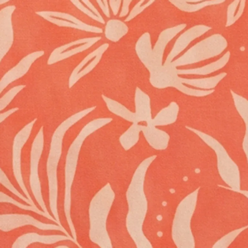 Tropical Leaf Print Drawstring Waist Maxi Skirt sold by Rainbow product image thumbnail 4