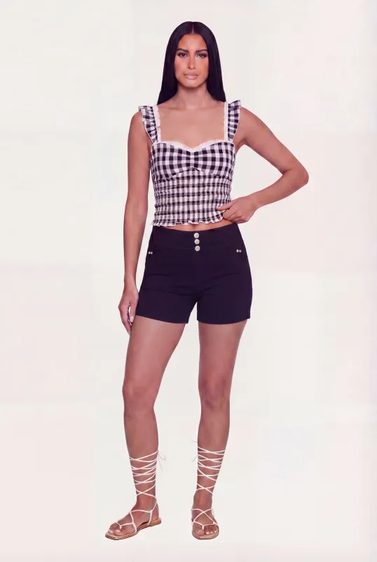 Solid Hyper Stretch Fixed Cuff Shorts made by Rainbow