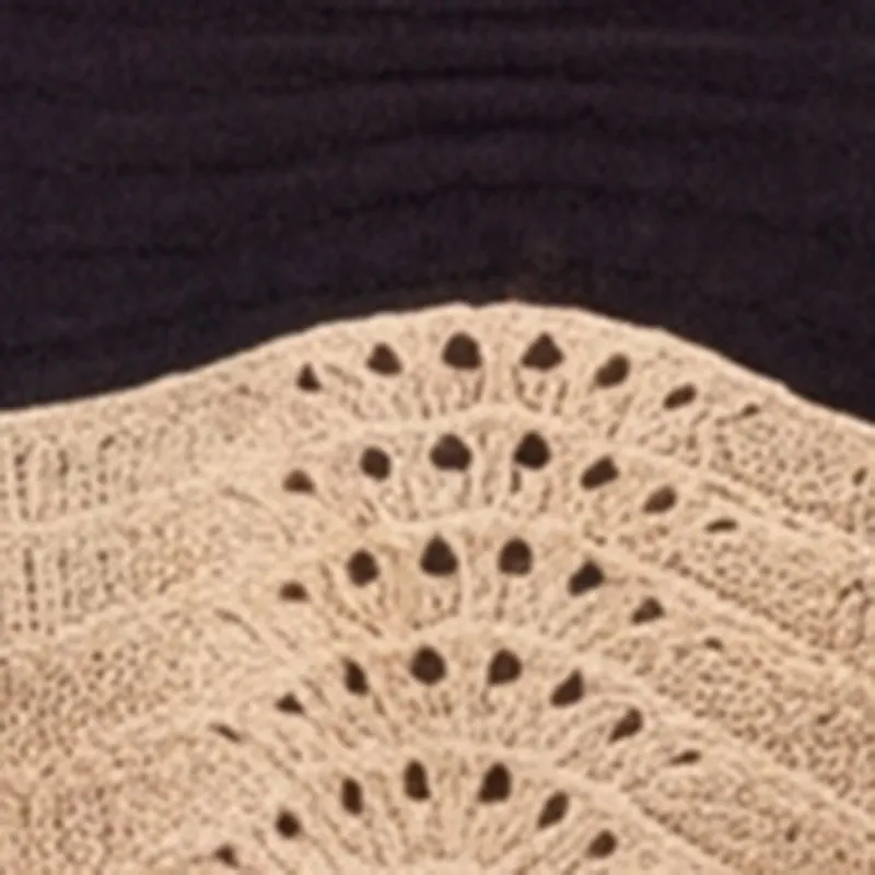 Color Blocked Crochet Crop Top sold by Rainbow product image thumbnail 4