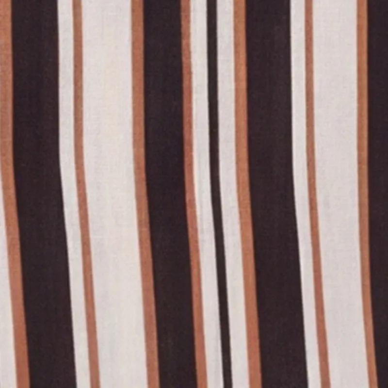 Plus Size Crepe Knit Striped Button Front Shirt sold by Rainbow product image thumbnail 4