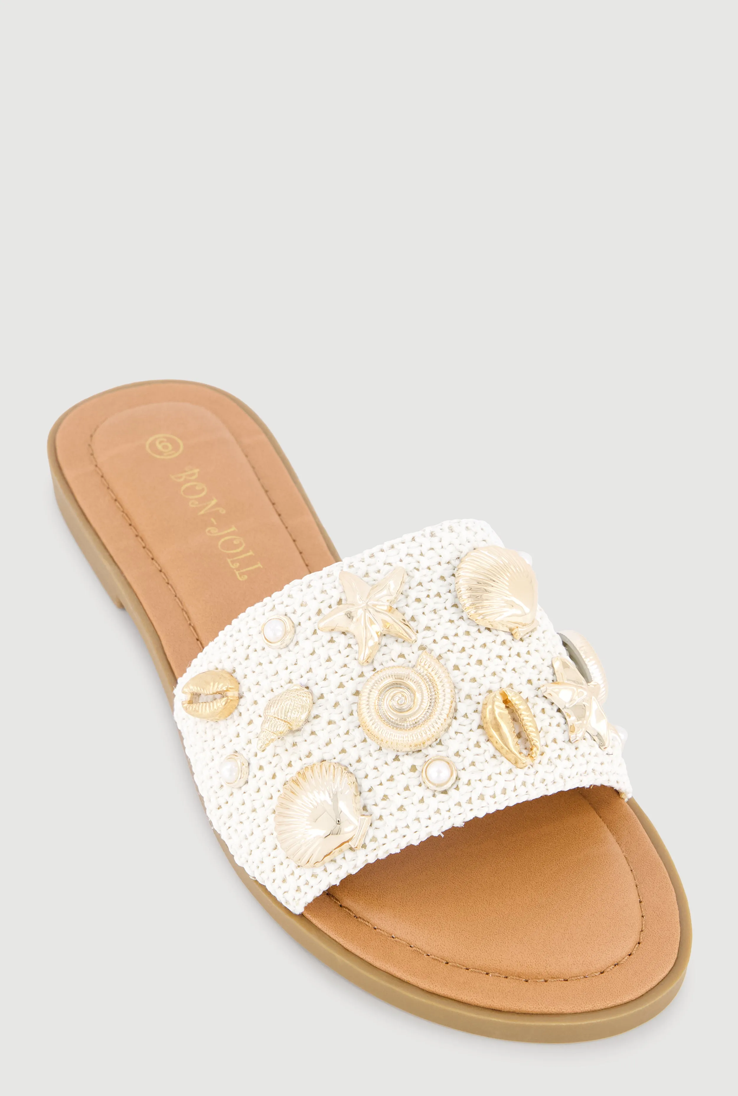 Metallic Seashell Band Slide Sandals sold by Rainbow product image thumbnail 2