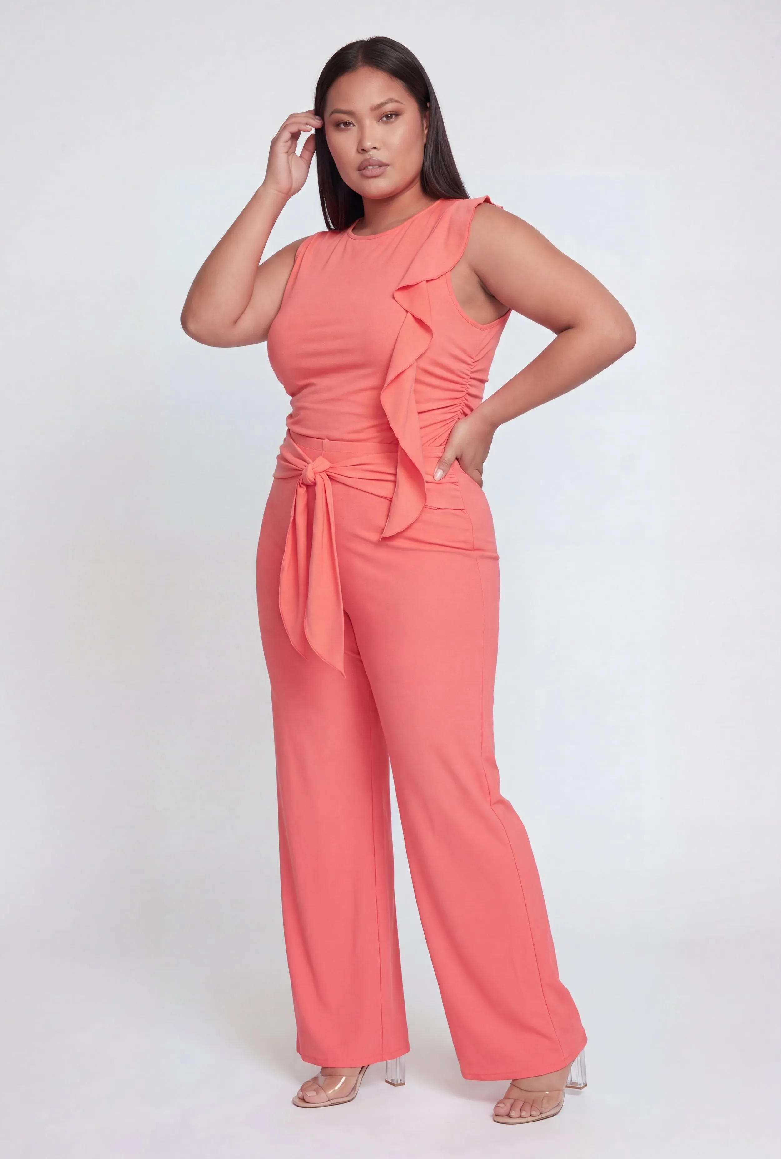 Plus Size Tie Waist Dress Pants sold by Rainbow product image thumbnail 2