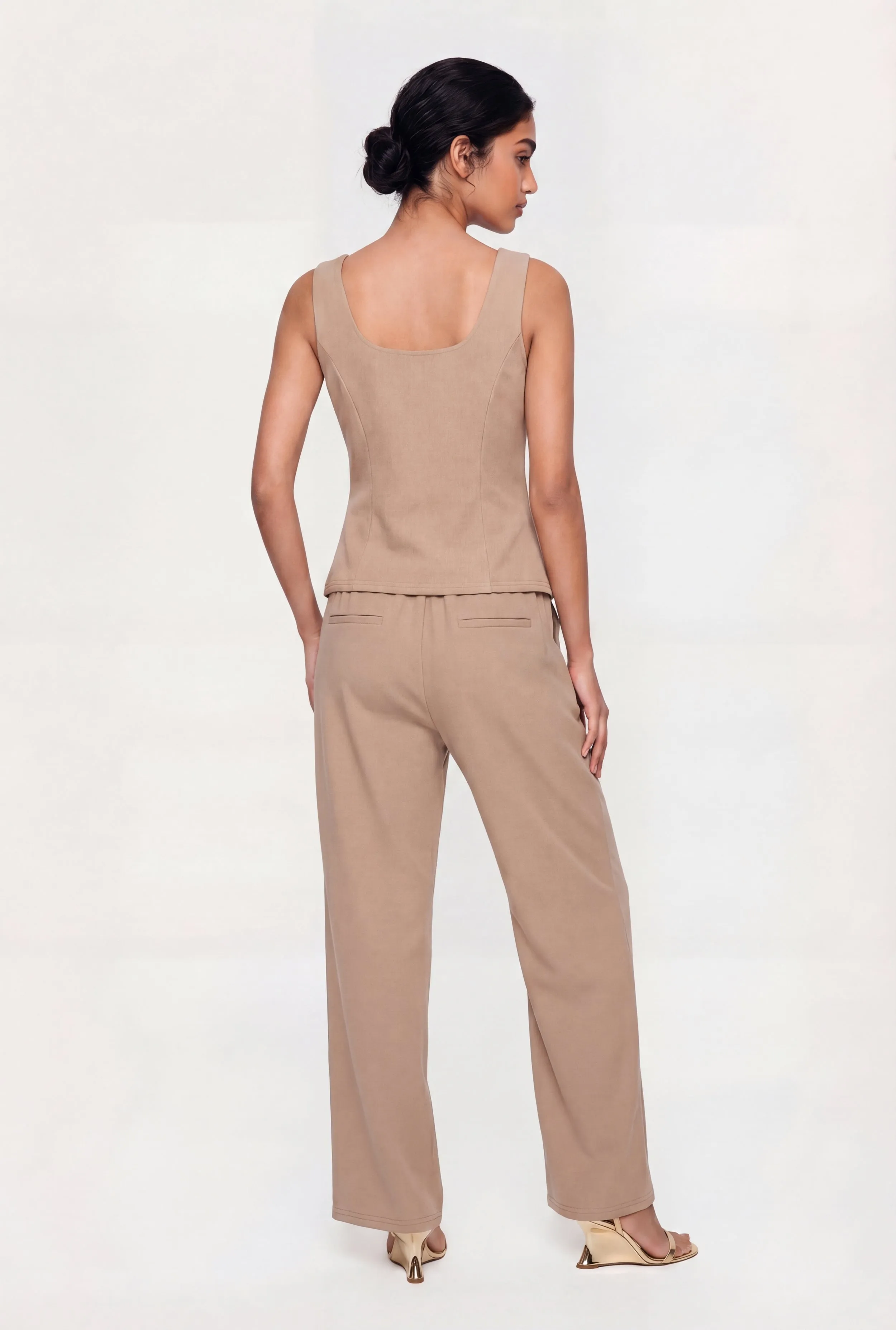 High Waisted Pleated Wide Leg Dress Pants sold by Rainbow product image thumbnail 3