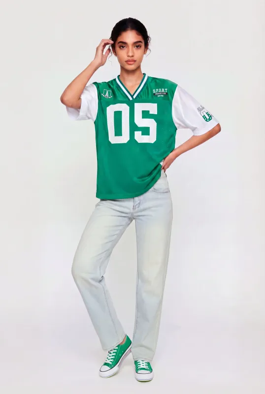 Color Blocked All Star 05 Graphic Mesh Jersey made by Rainbow