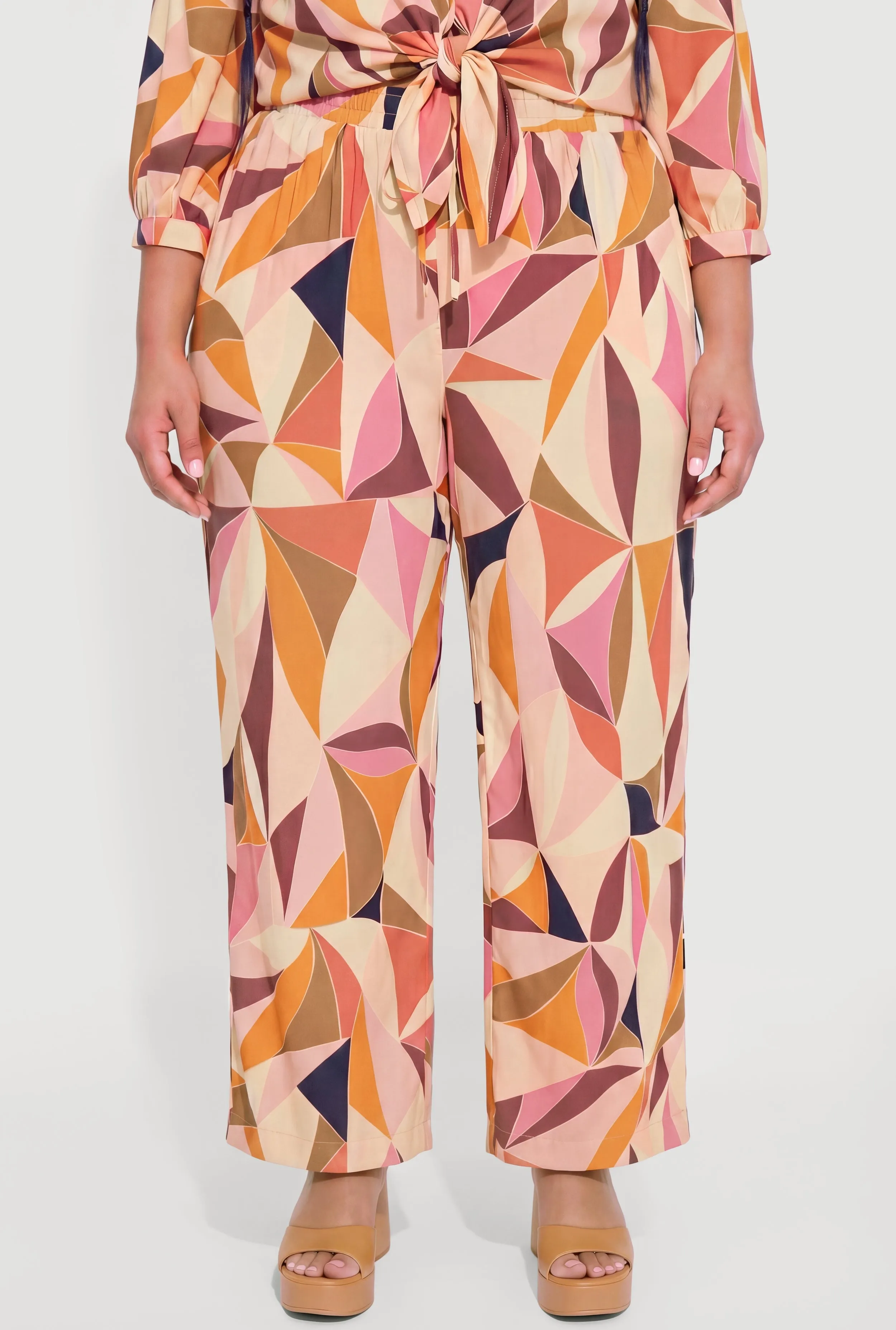 Plus Size Abstract Geometric Print Pants sold by Rainbow product image thumbnail 3