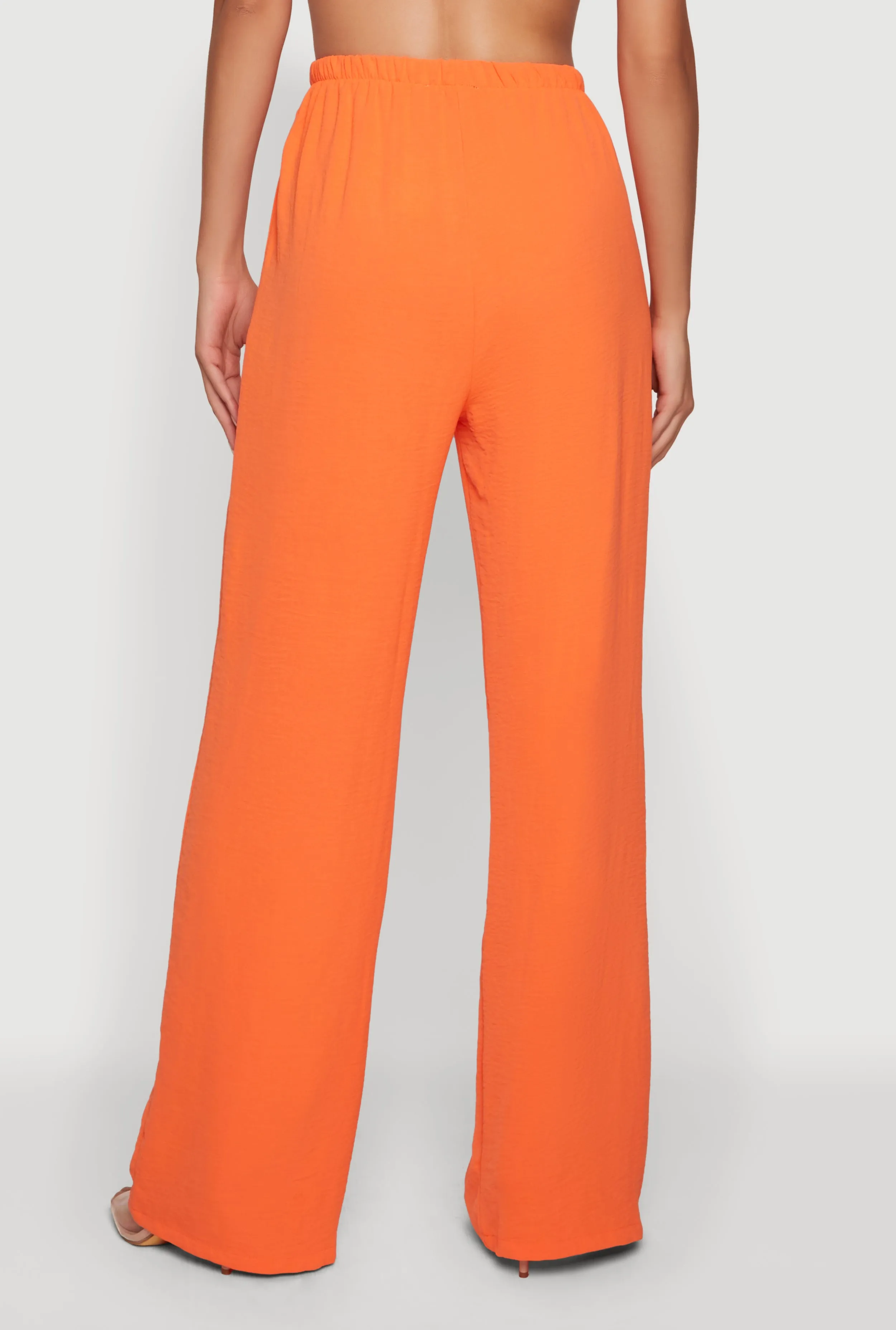 Crepe Knit High Waisted Wide Leg Pull On Pants sold by Rainbow product image thumbnail 5