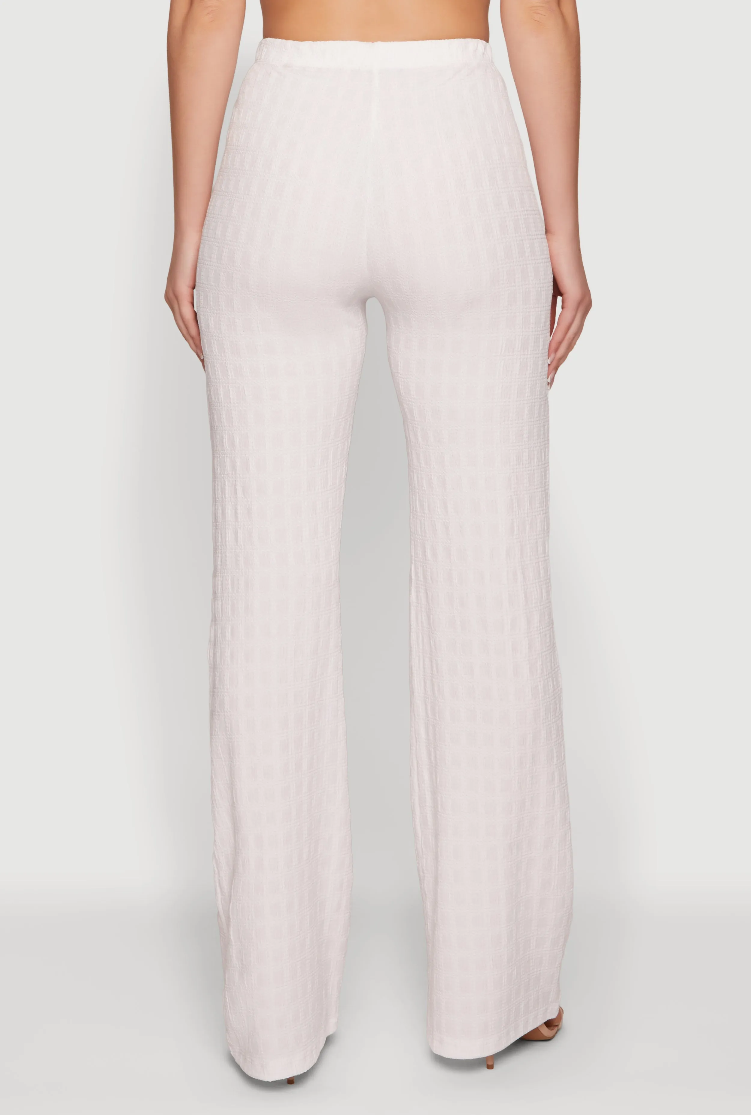 Textured Knit Straight Leg Pull On Pants sold by Rainbow product image thumbnail 5