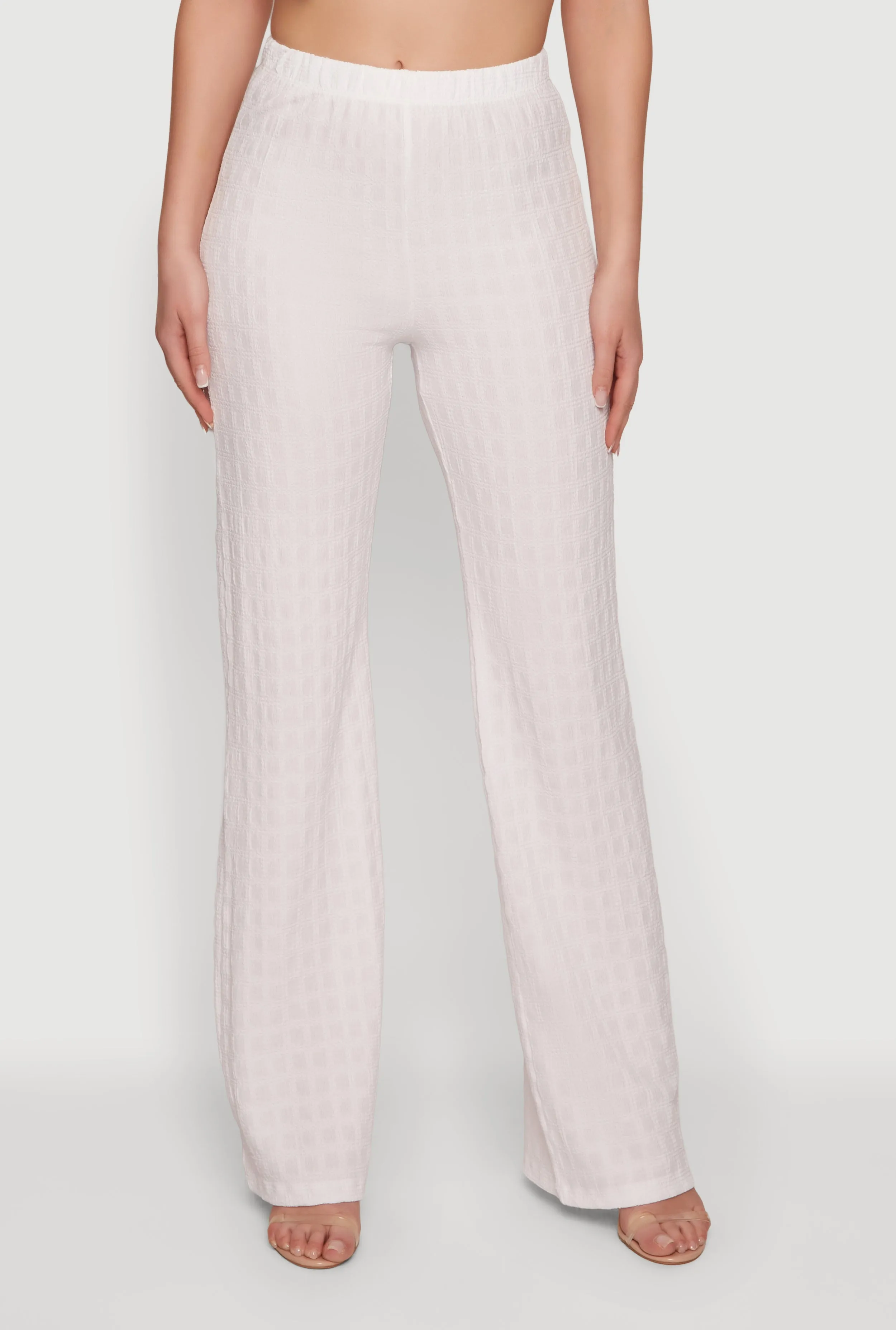 Textured Knit Straight Leg Pull On Pants sold by Rainbow product image thumbnail 3