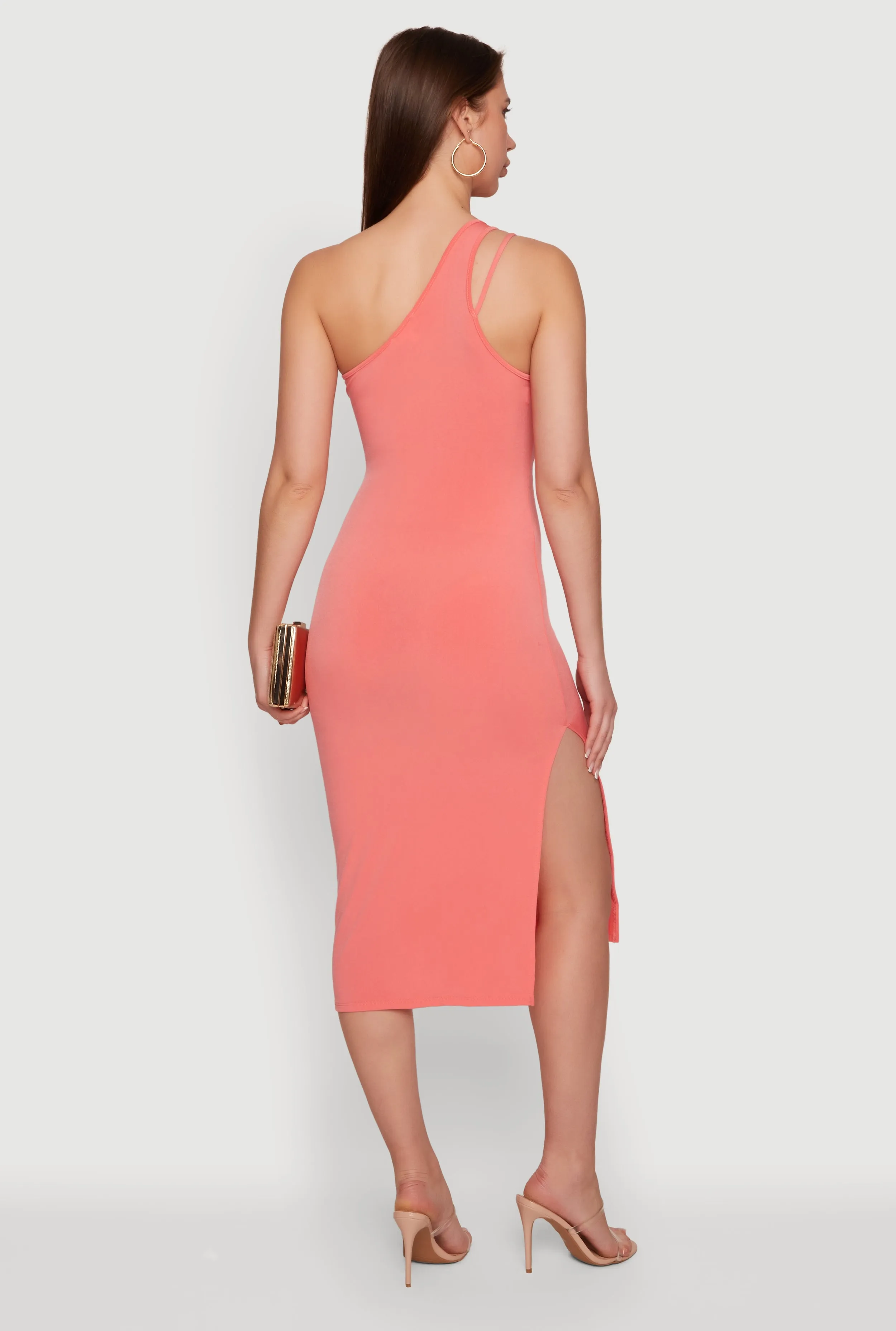 Cut Out Detail One Shoulder Midi Dress sold by Rainbow product image thumbnail 3