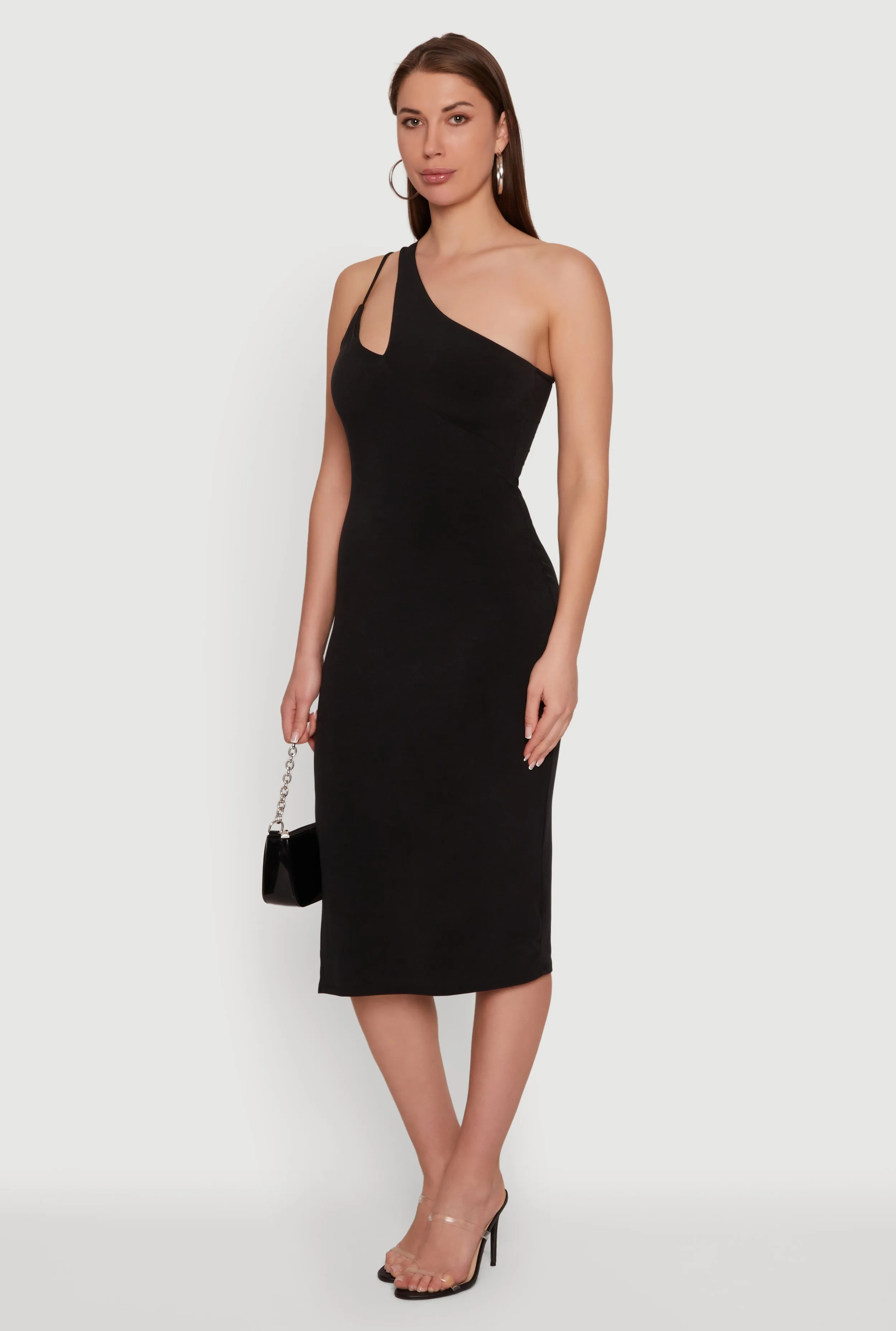 Cut Out Detail One Shoulder Midi Dress sold by Rainbow product image thumbnail 2
