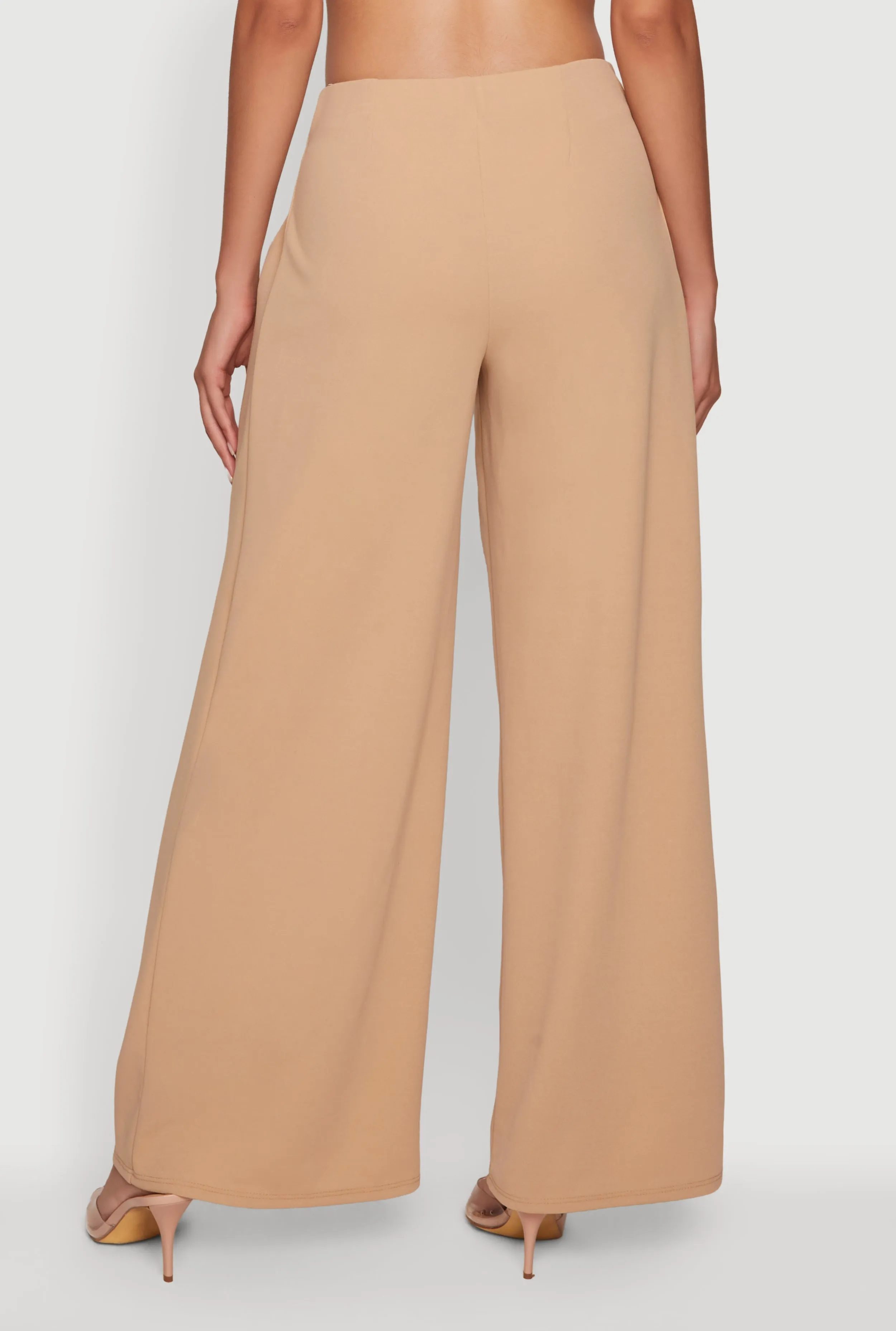 Crepe Knit Pleated Pull On Dress Pants sold by Rainbow product image thumbnail 5
