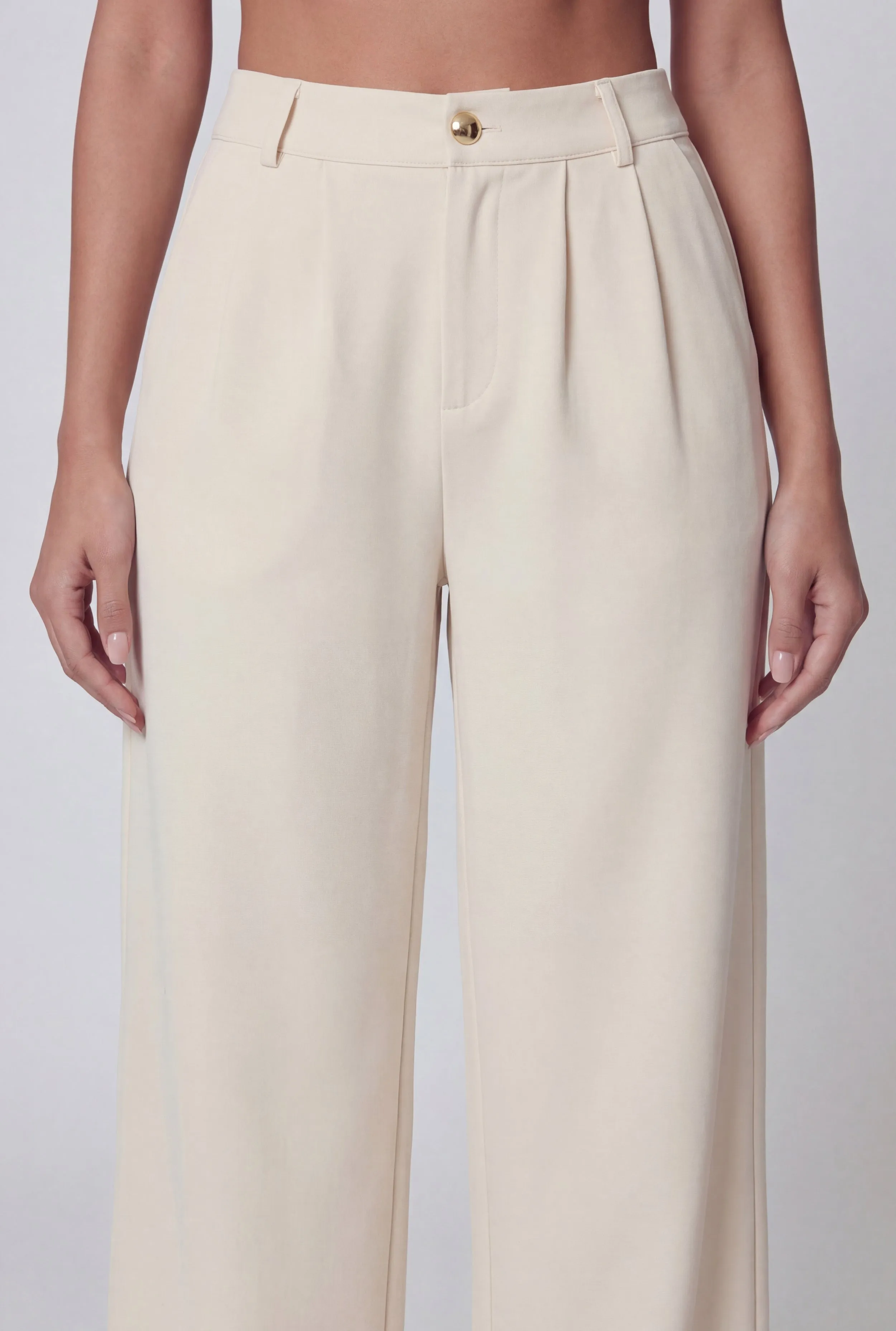 High Waisted Pleated Wide Leg Dress Pants sold by Rainbow product image thumbnail 3