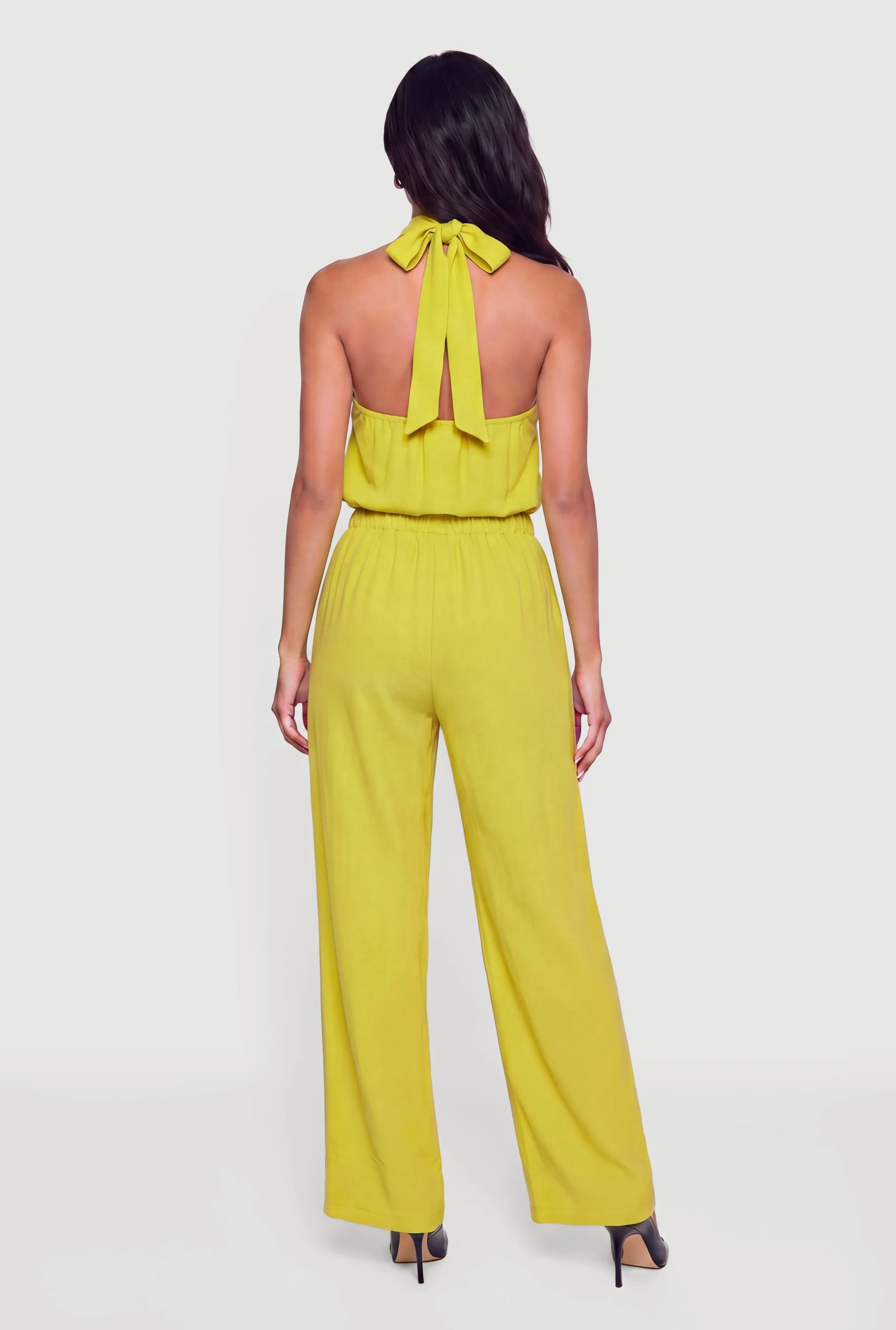 Crepe Knit High Waisted Wide Leg Pull On Pants sold by Rainbow product image thumbnail 3