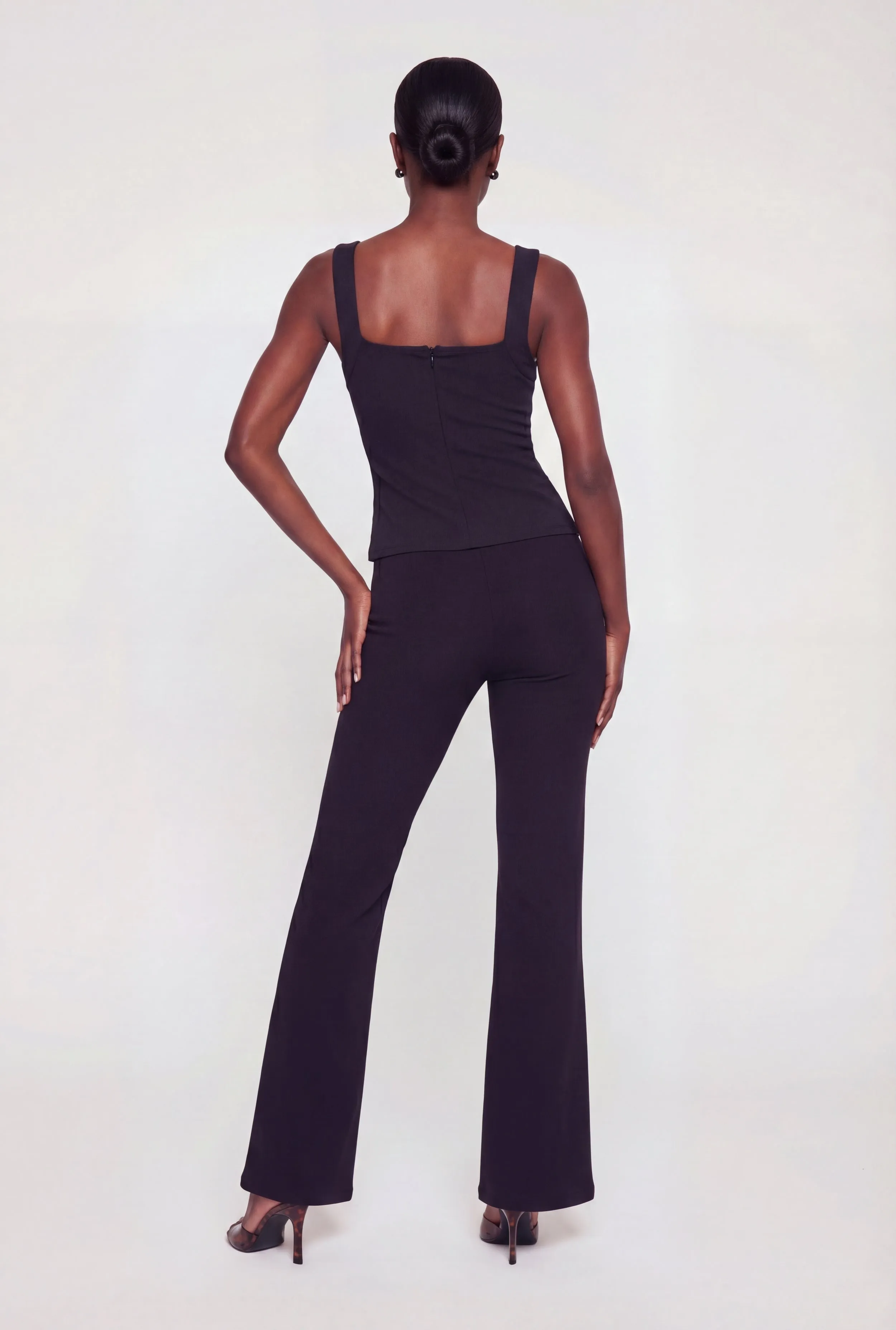 High Waisted Crepe Knit Casual Pants sold by Rainbow product image thumbnail 3