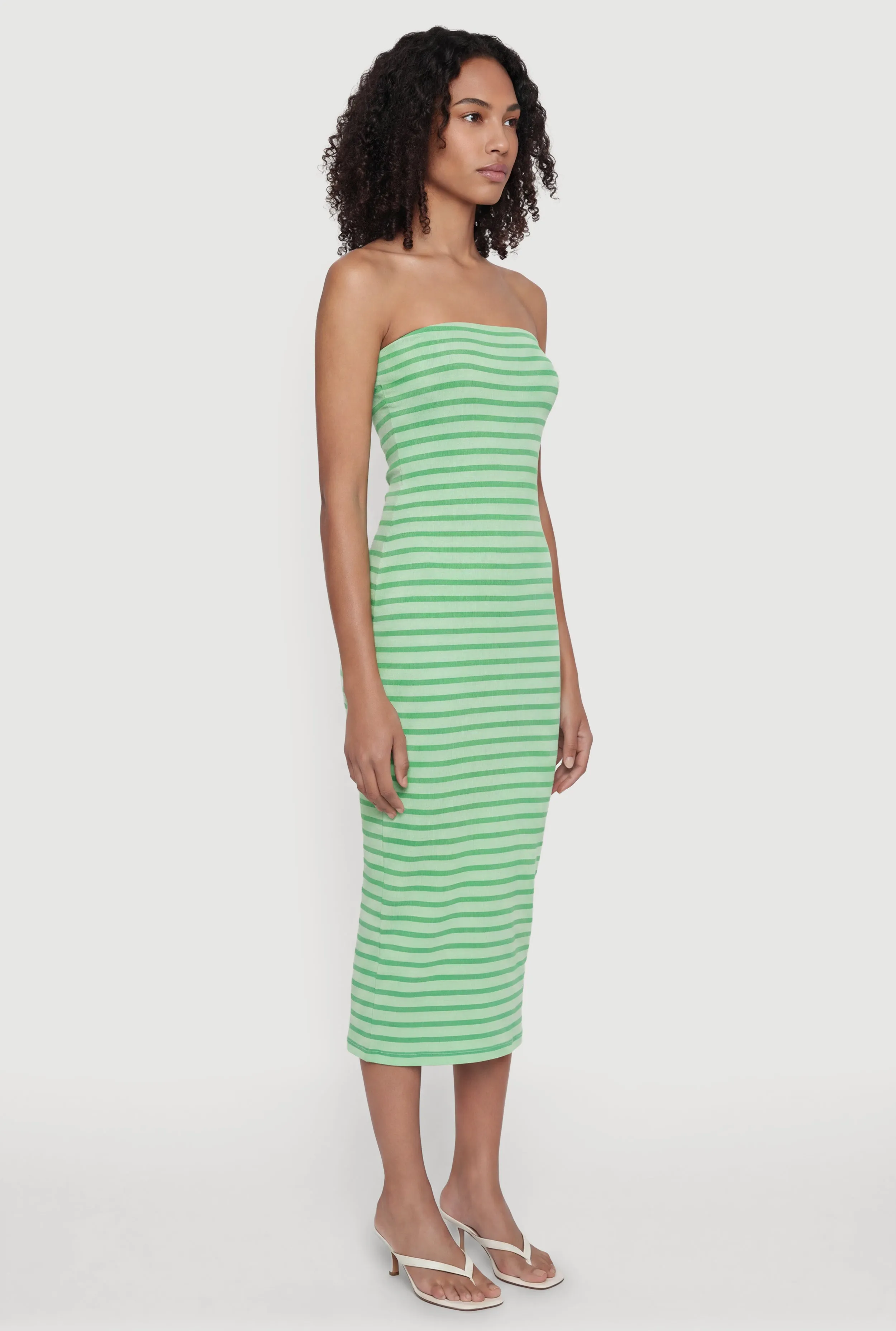 Striped Tube Midi Dress sold by Rainbow product image thumbnail 2