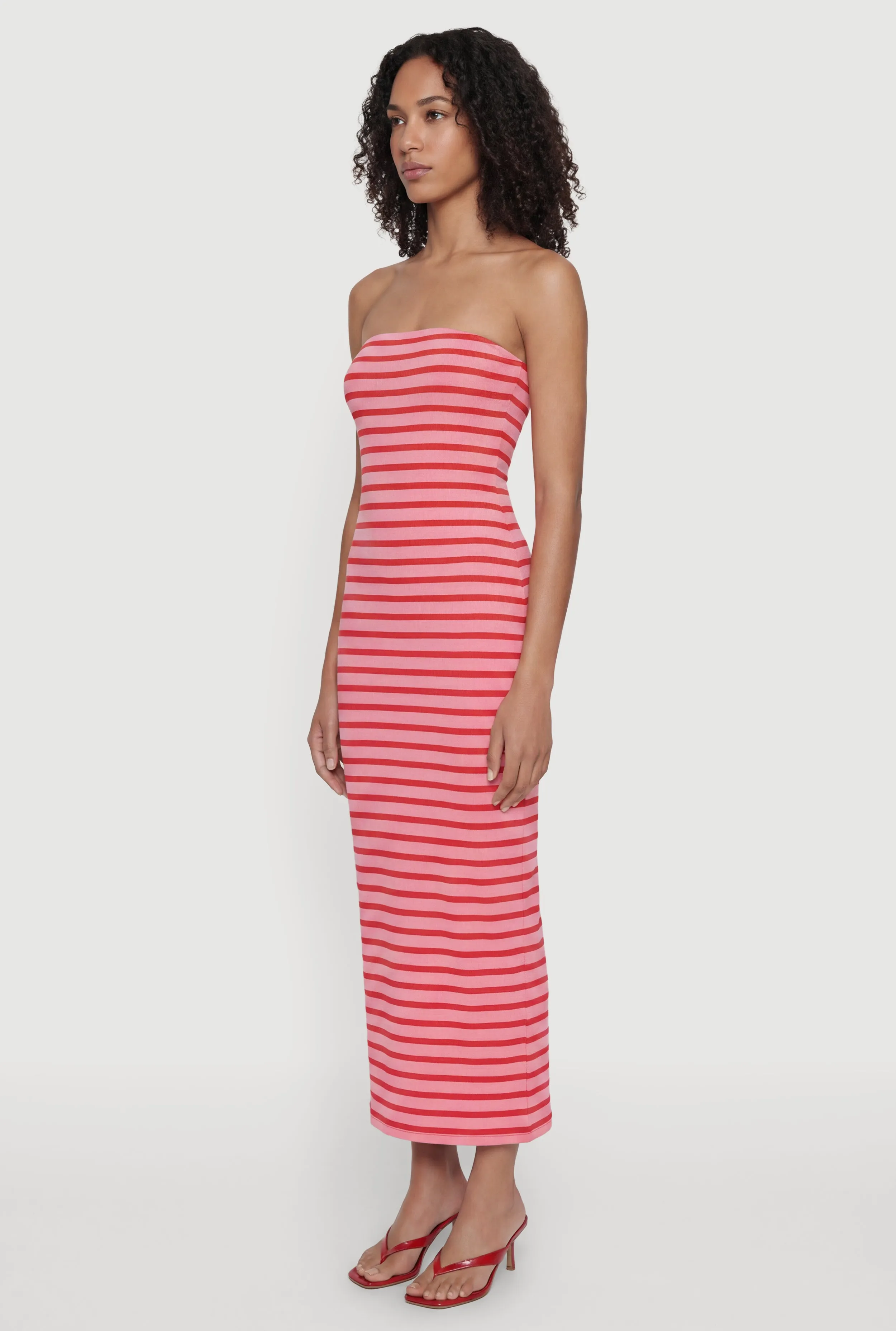 Striped Tube Midi Dress sold by Rainbow product image thumbnail 2