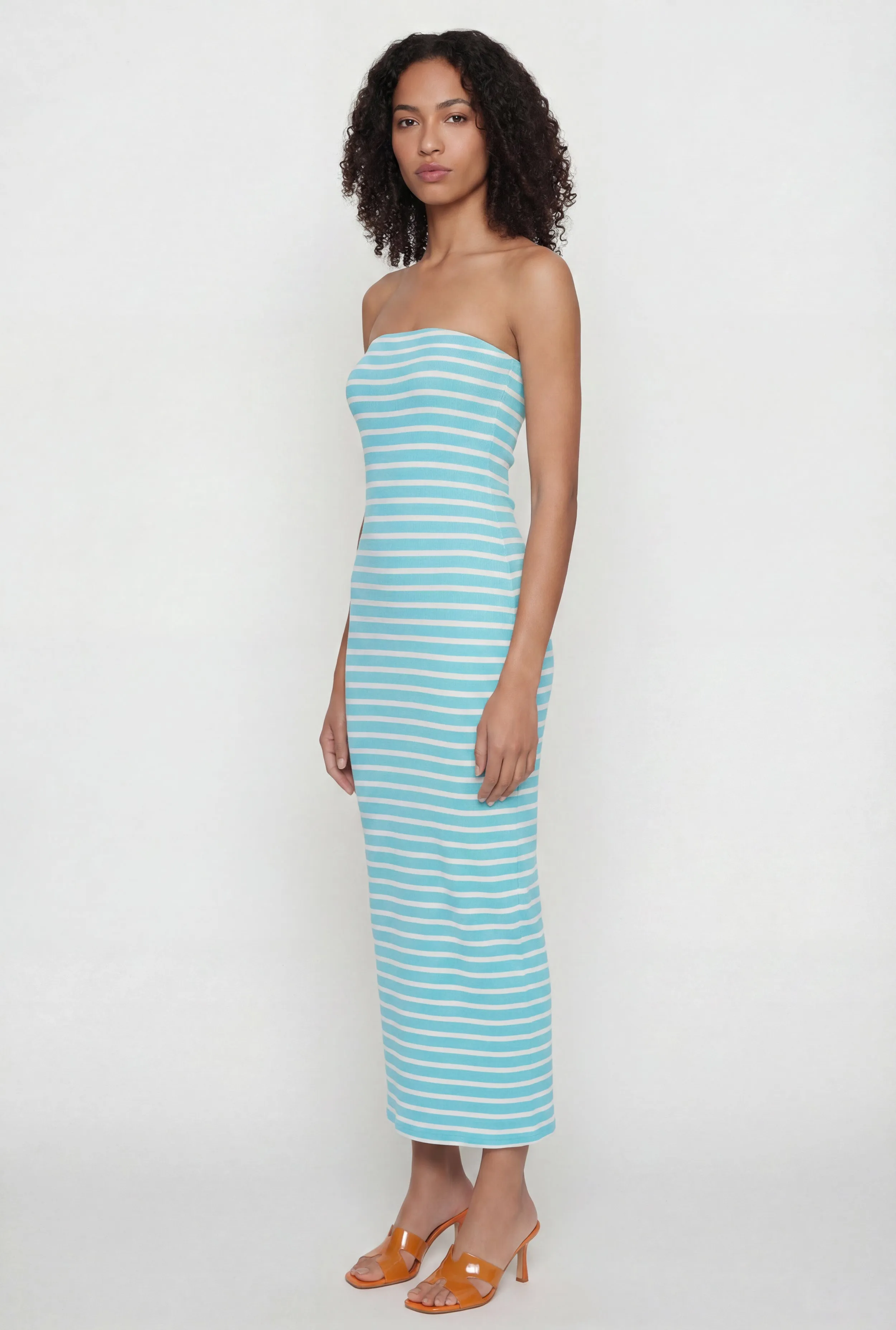 Striped Tube Midi Dress sold by Rainbow product image thumbnail 2