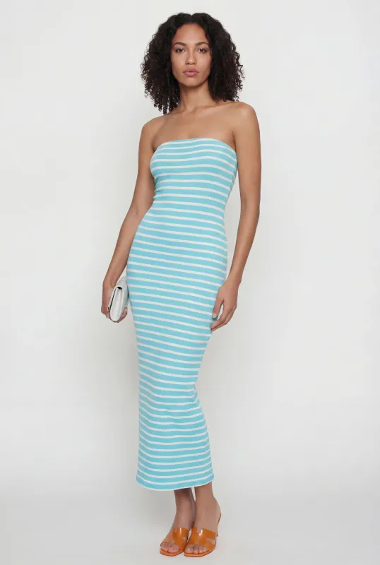 Striped Tube Midi Dress made by Daisy