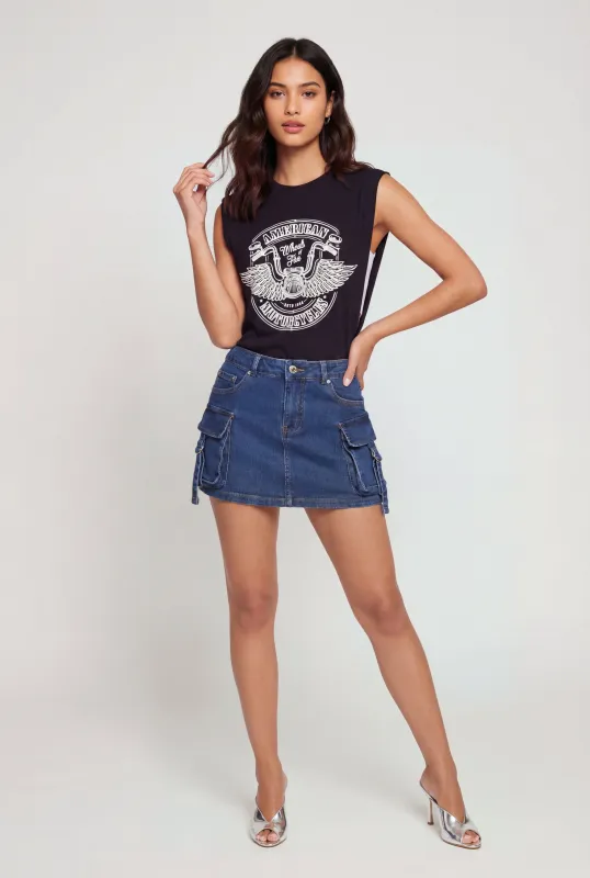 Side Strap Wheels of Fire Graphic Tee made by Rainbow