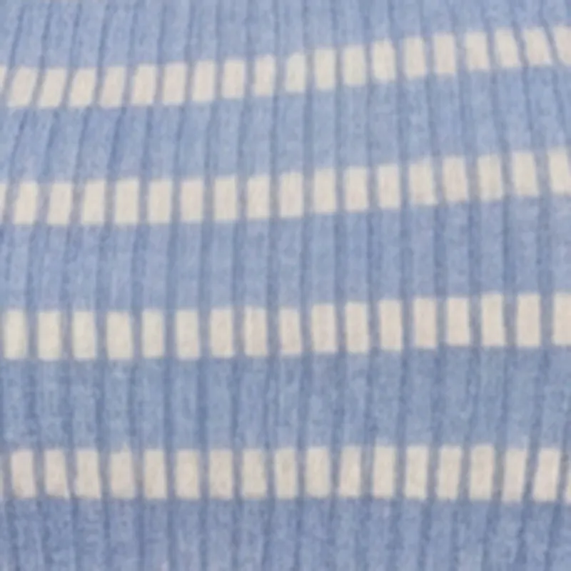 Striped Ribbed Knit Strapless Maxi Dress with Back Slit sold by Rainbow product image thumbnail 3