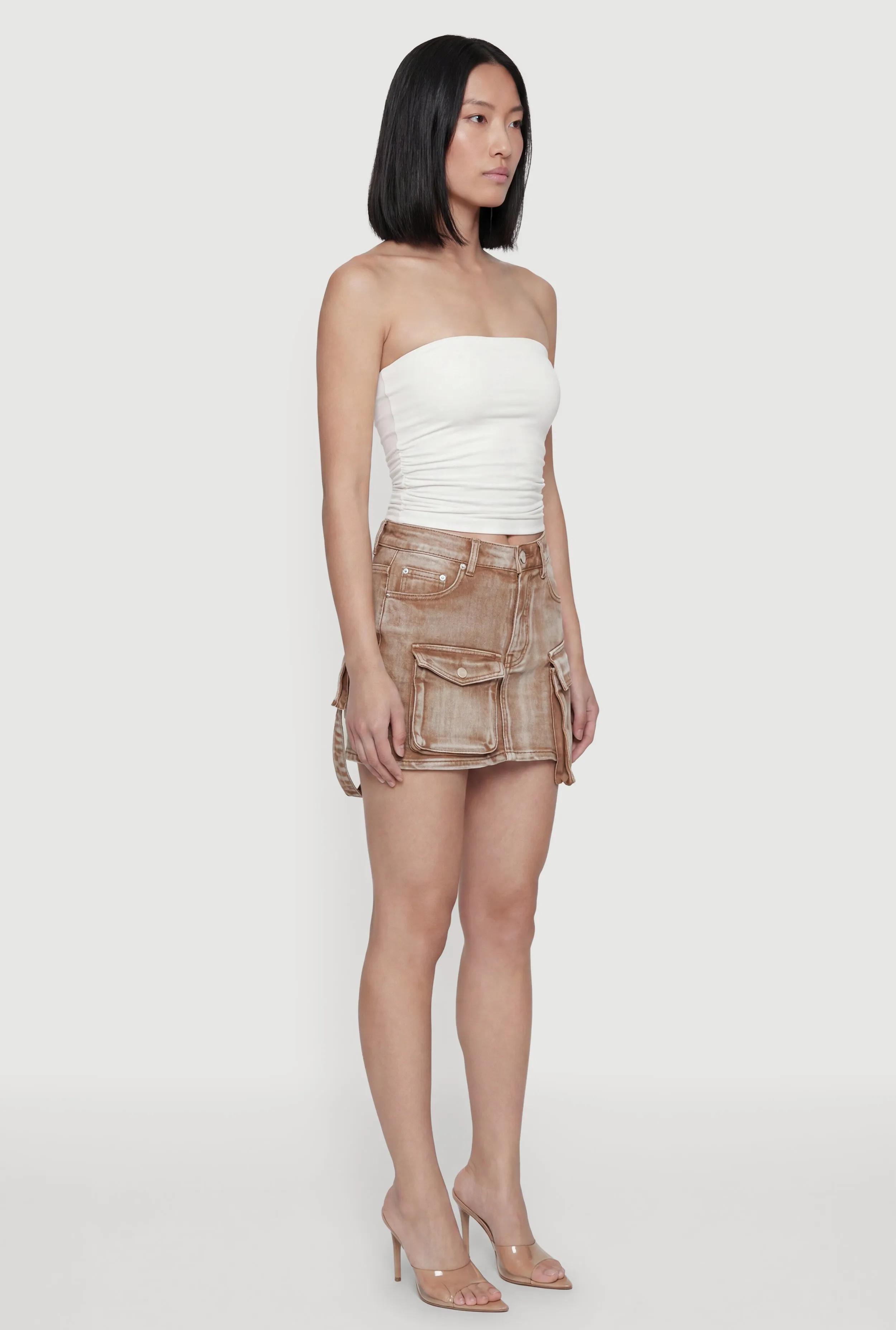 Denim Mini Utility Skirt sold by Rainbow product image thumbnail 2