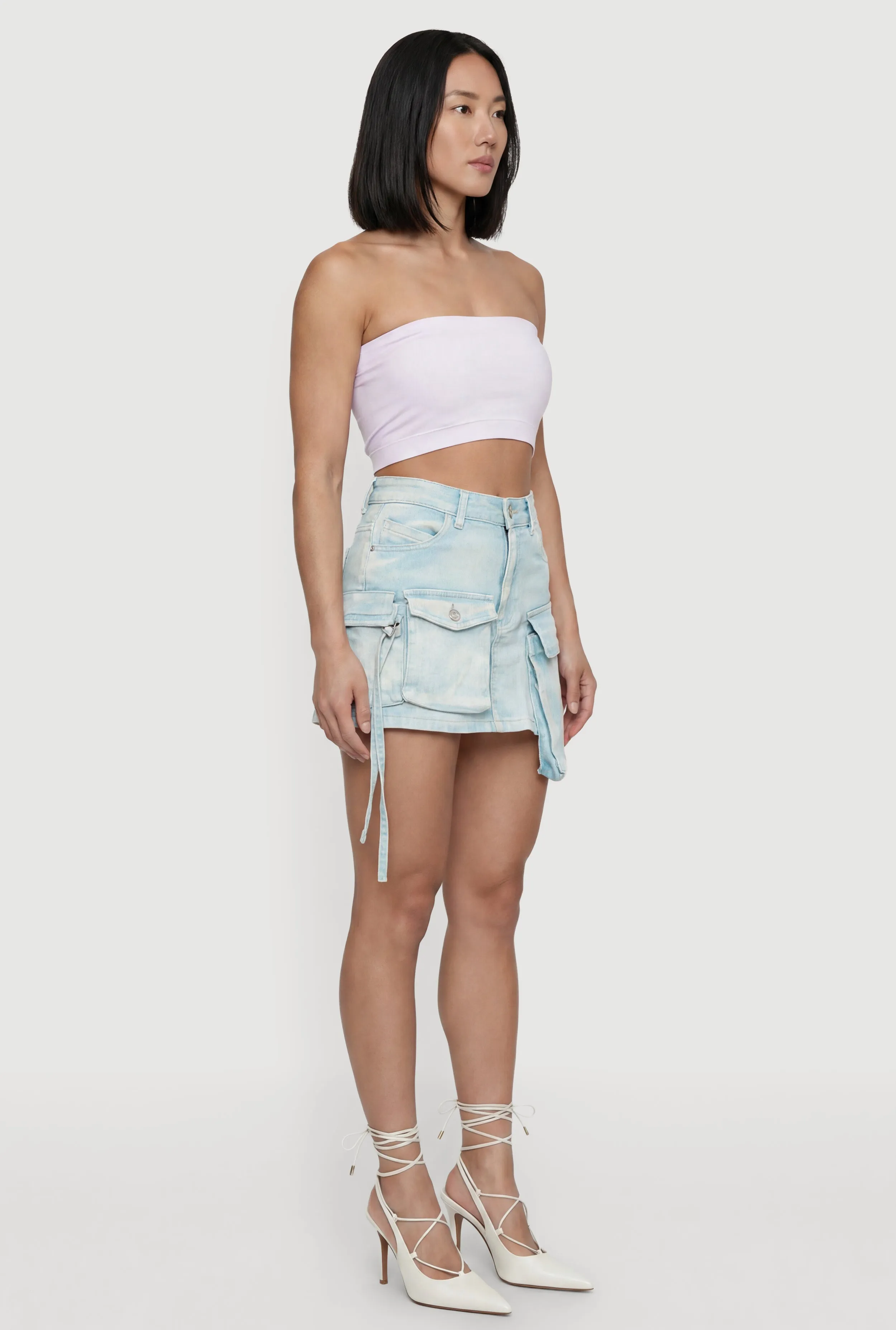 Denim Mini Utility Skirt sold by Rainbow product image thumbnail 2