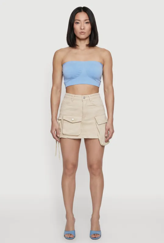 Denim Mini Utility Skirt made by Daisy