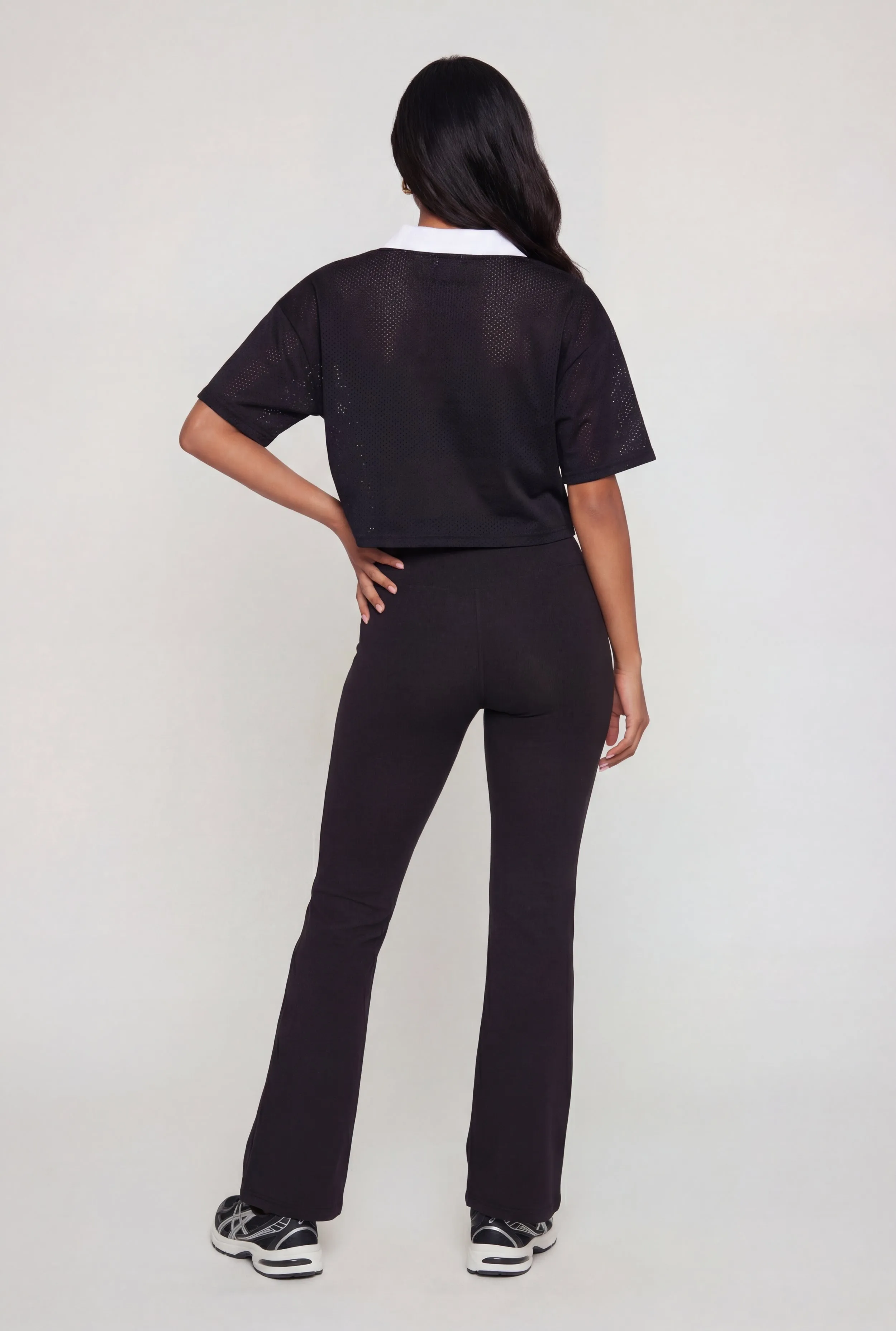 Oversized NYC 92 Graphic Cropped Mesh Jersey sold by Rainbow product image thumbnail 3
