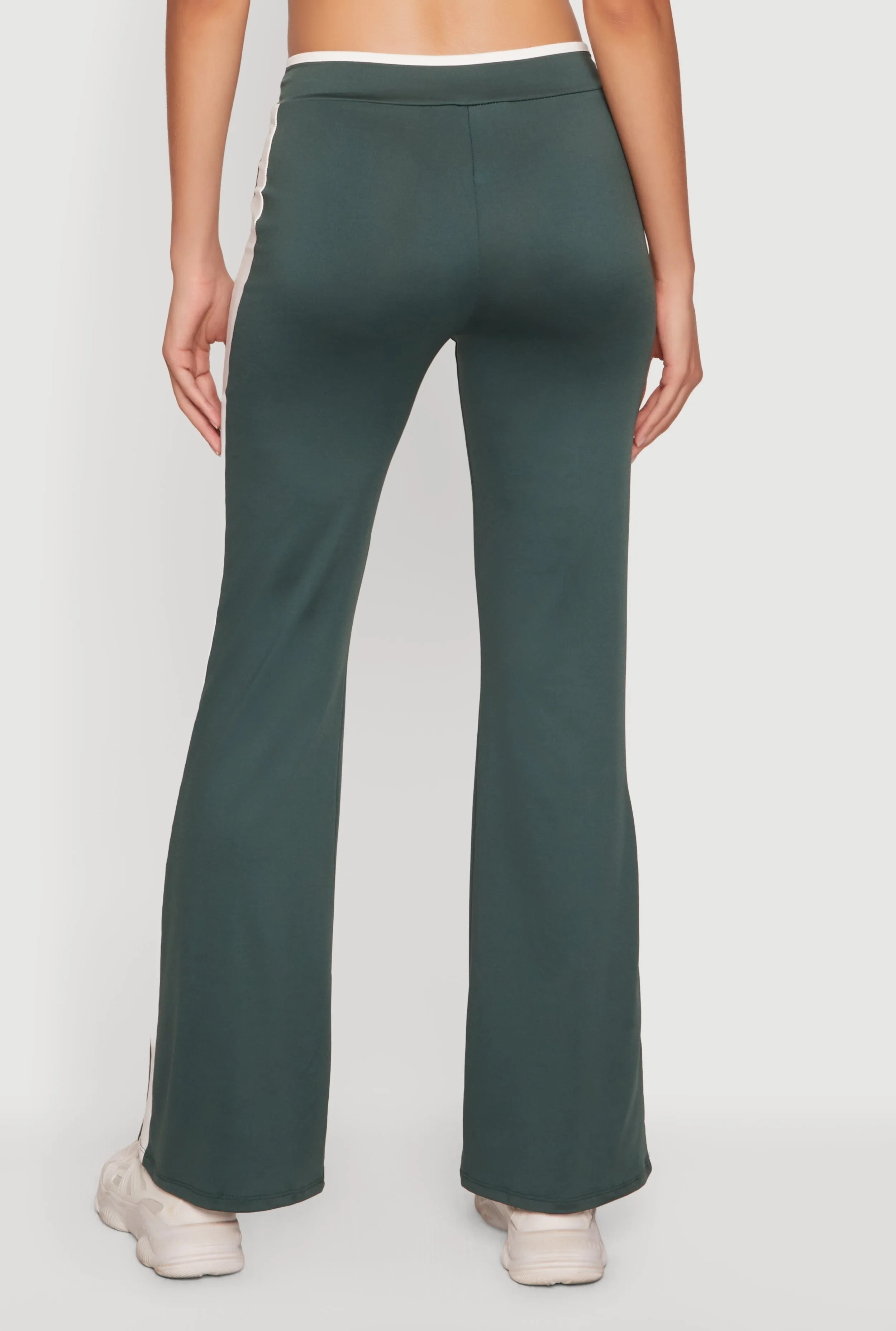 Contrast Trim Crossover Flare Active Pants sold by Rainbow product image thumbnail 5