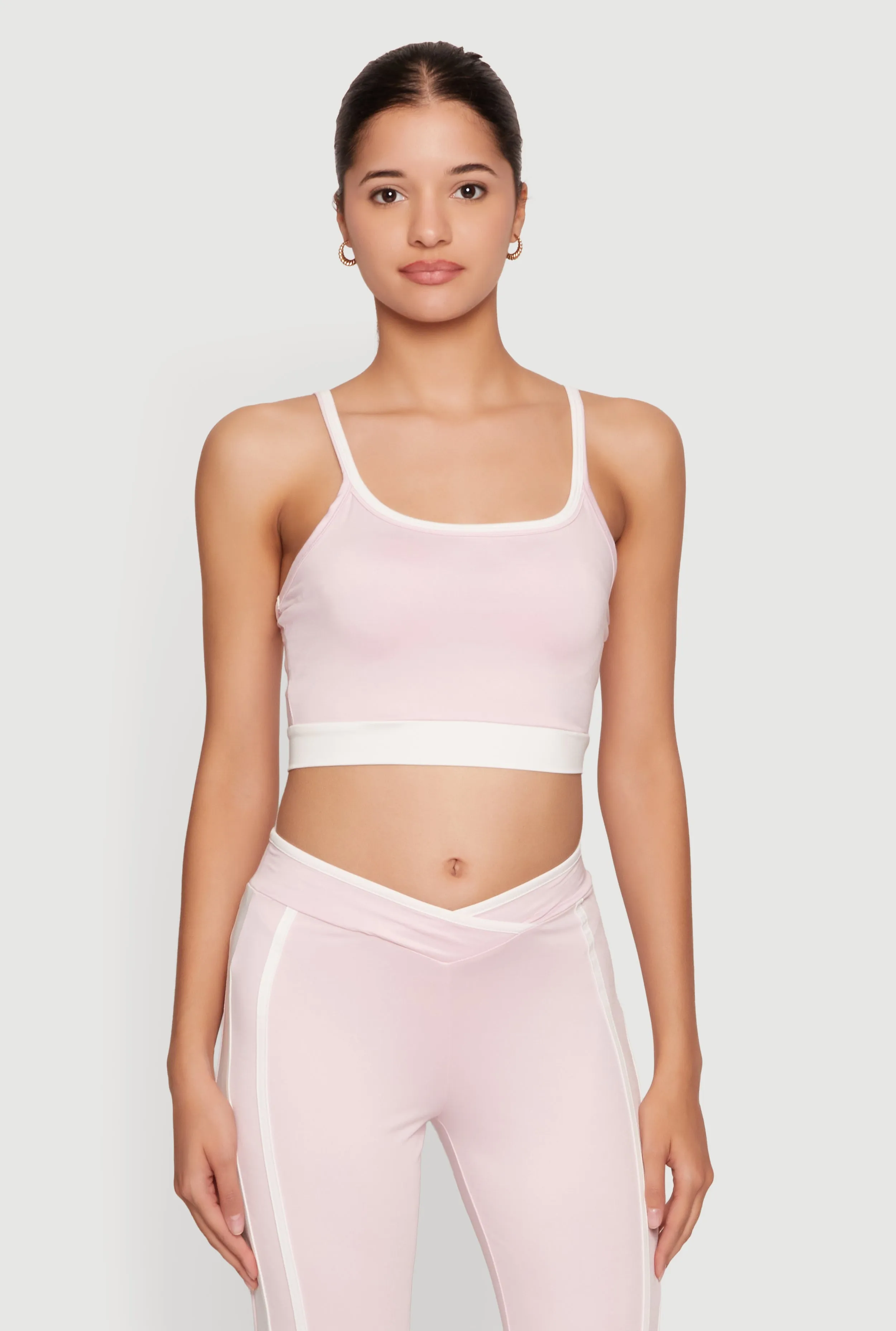 Contrast Trim Cropped Cami sold by Rainbow