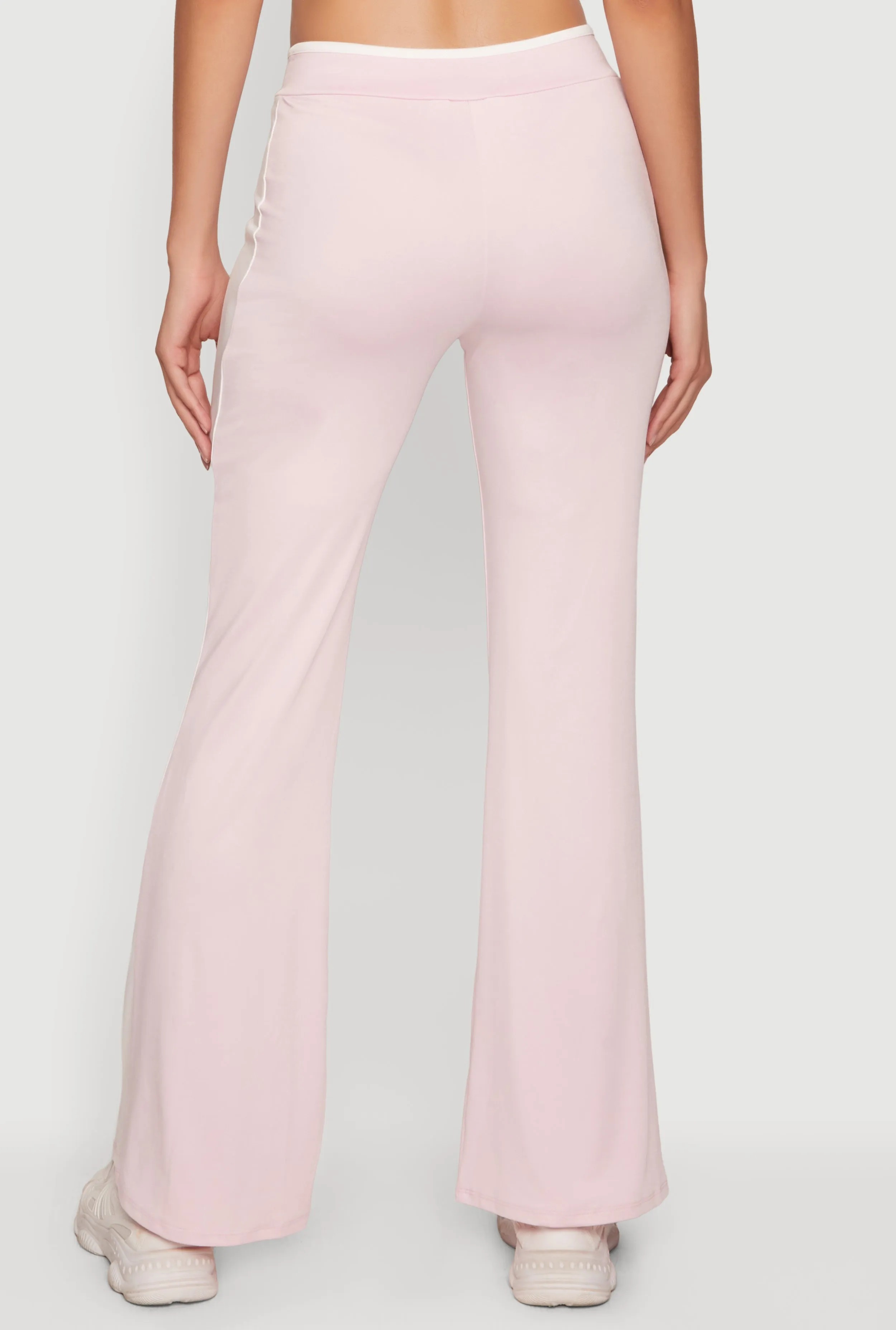 Contrast Trim Crossover Flare Active Pants sold by Rainbow product image thumbnail 5