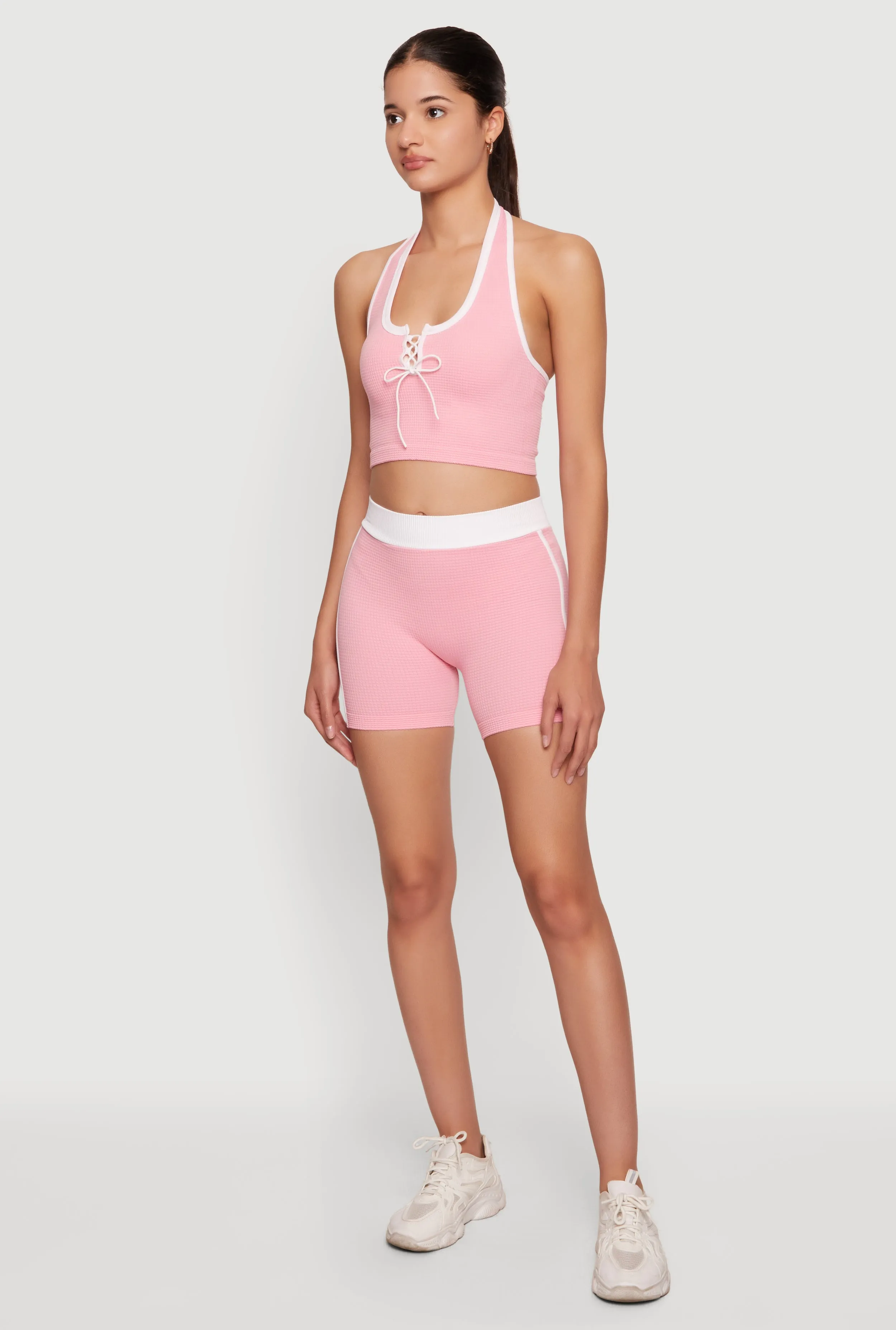 Seamless Contrast Trim Bike Shorts sold by Rainbow product image thumbnail 2