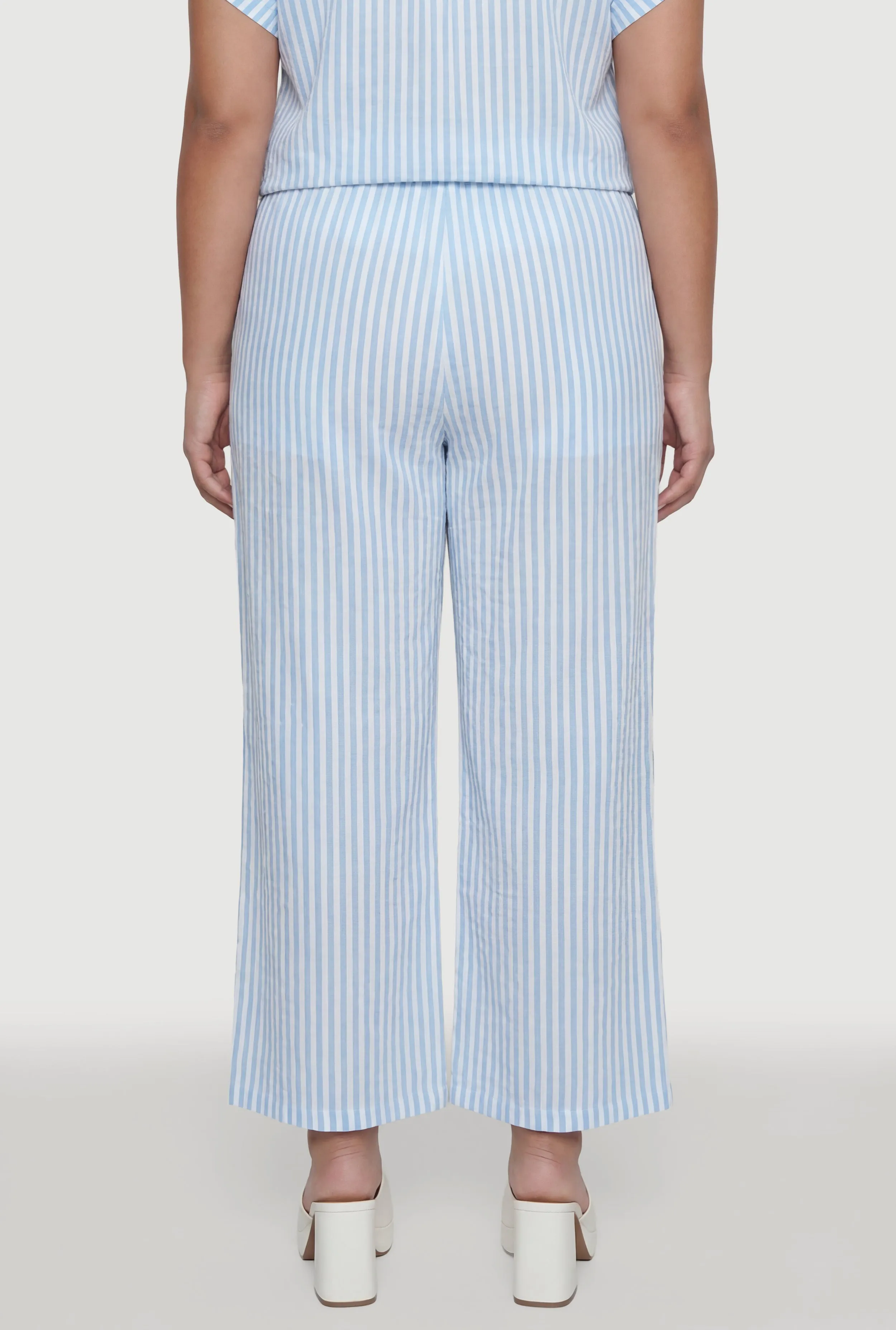 Plus Size Striped Wide Leg Casual Pants sold by Rainbow product image thumbnail 5