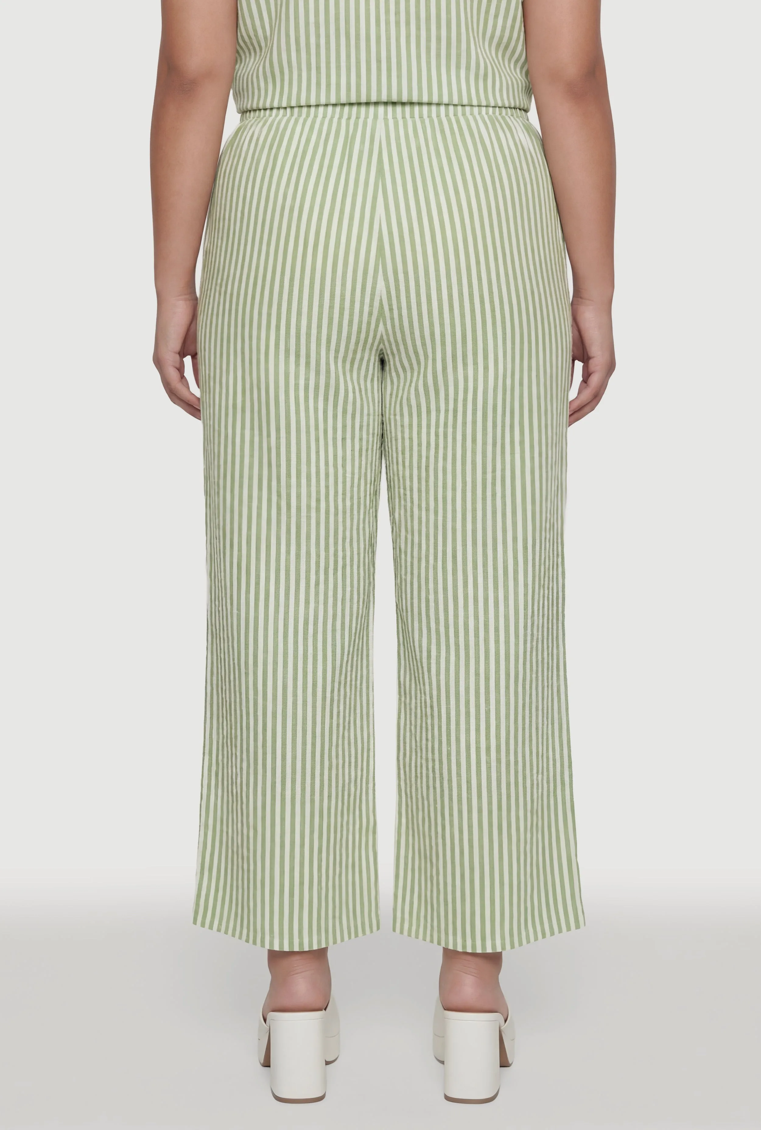 Plus Size Striped Wide Leg Casual Pants sold by Rainbow product image thumbnail 5